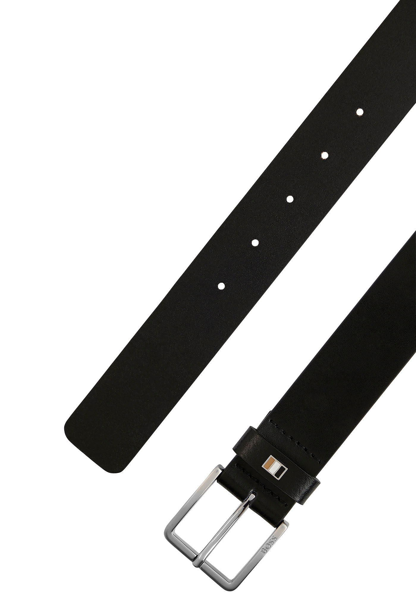 BOSS Ledergürtel »Ther-Flag-E_Sz35«, mit stilvollen Markendetails