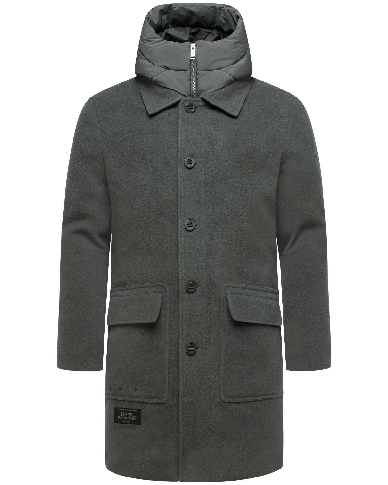 Stone Harbour Trenchcoat "Thiagoo XX" Kurzmantel in Wollmantel-Optik mit he günstig online kaufen