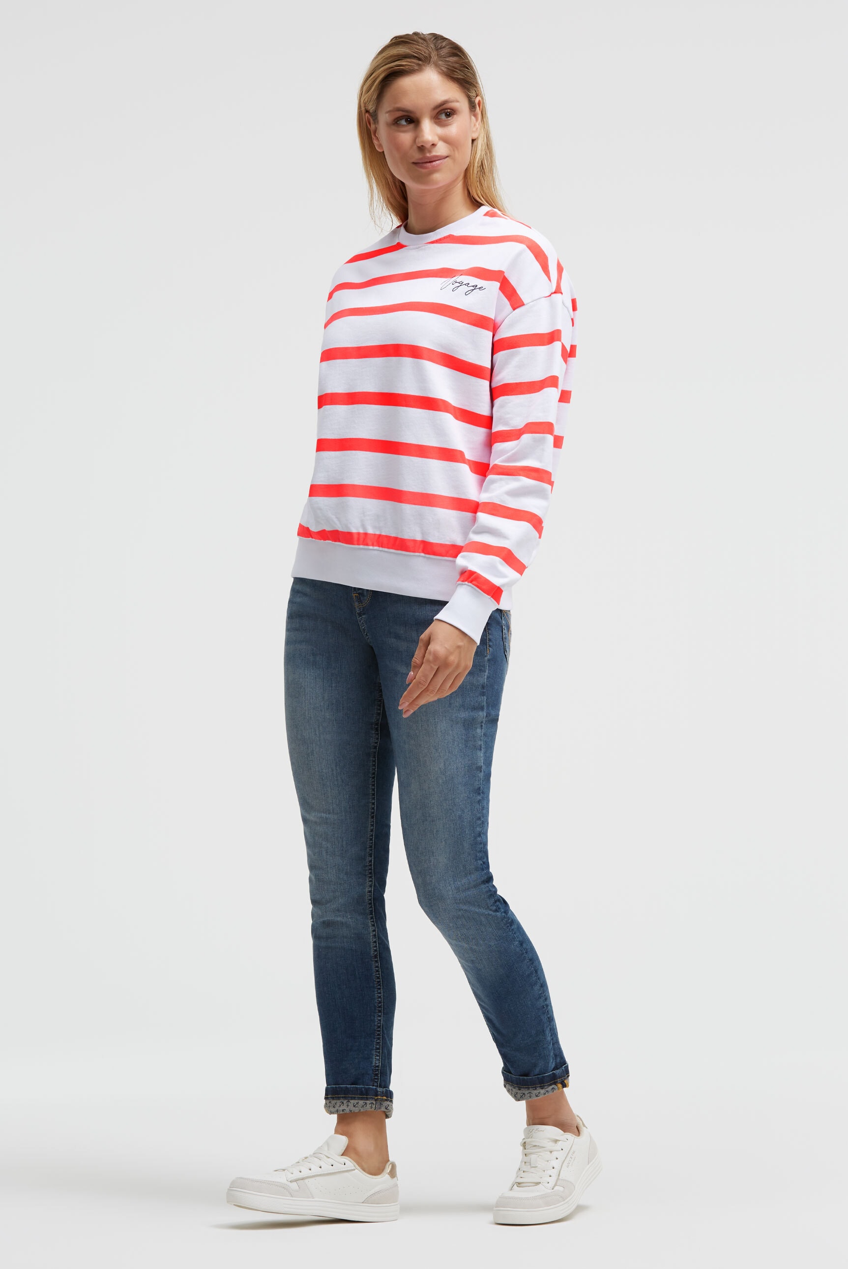 SOCCX Sweater , mit Logo-Stickerei
