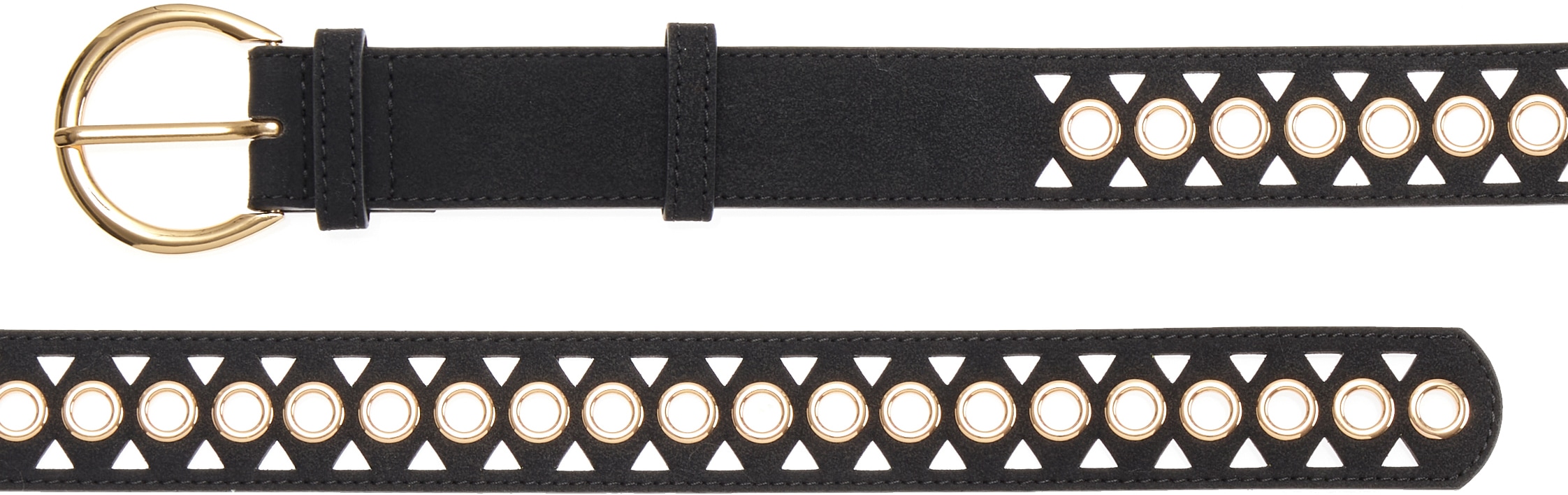 LASCANA Hüftgürtel »Hosengürtel«, mit kleinen Cut-Outs, Gürtel, Jeansgürtel