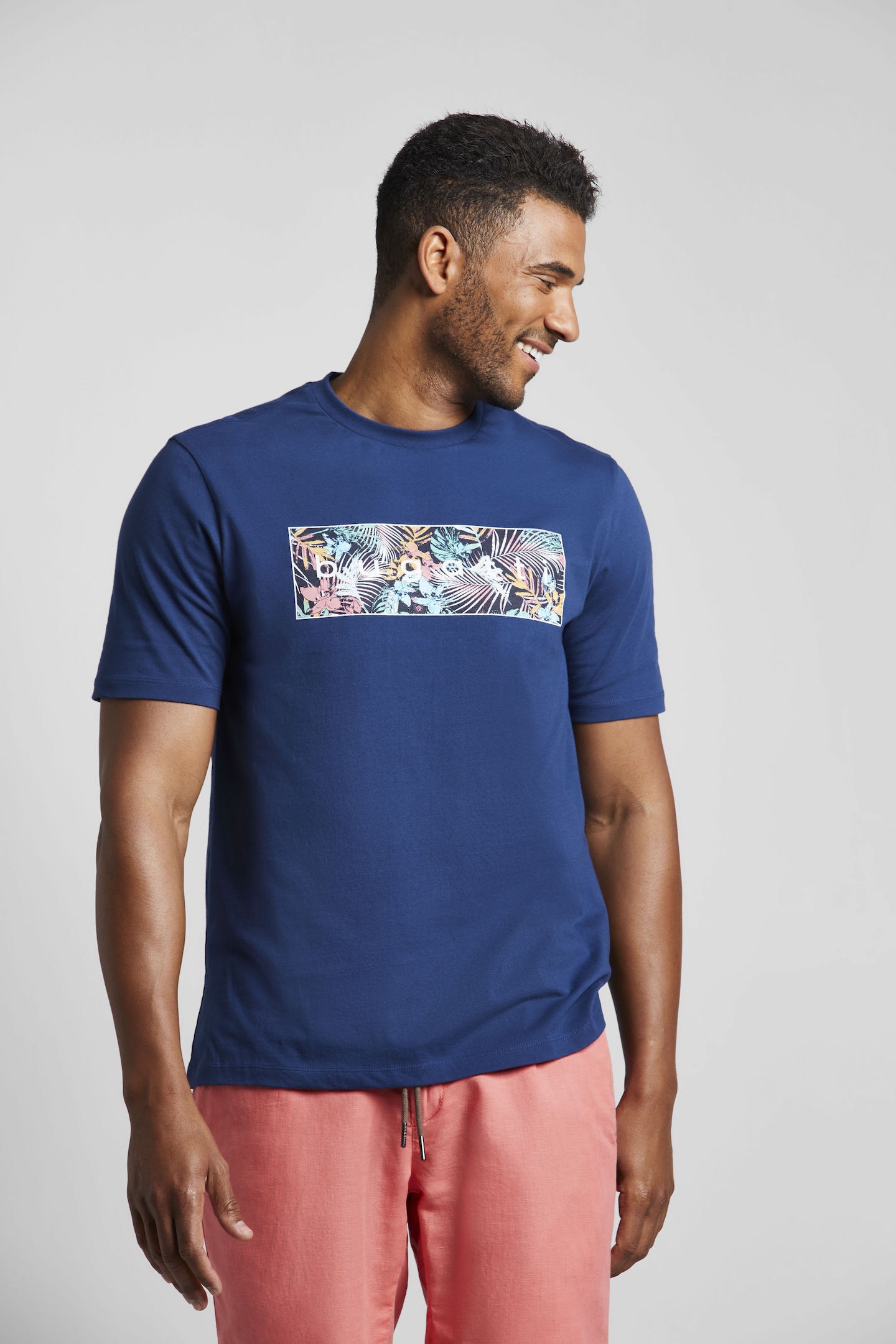 T-Shirt, mit Tropical-Print