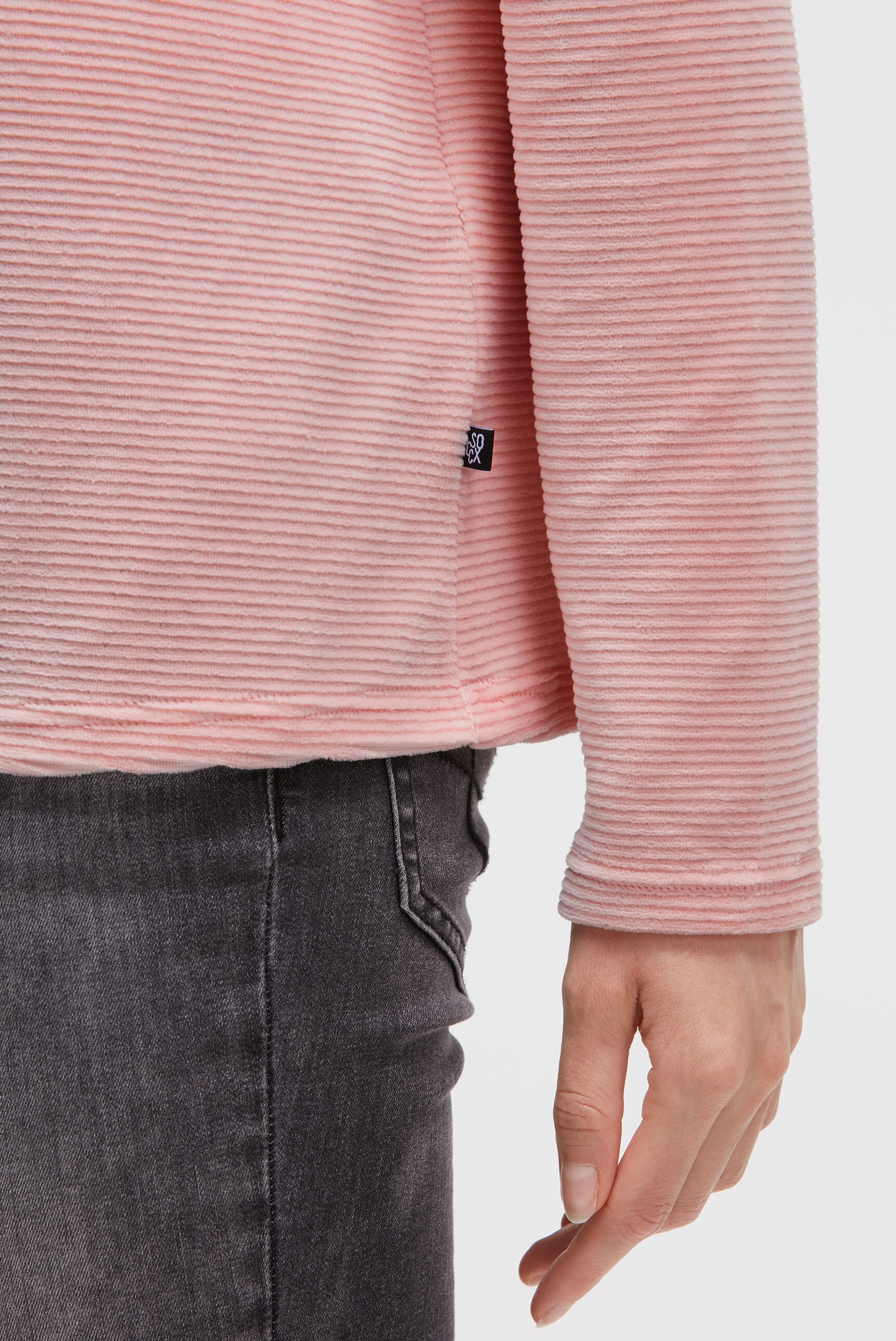 SOCCX Sweater , mit Stehkragen
