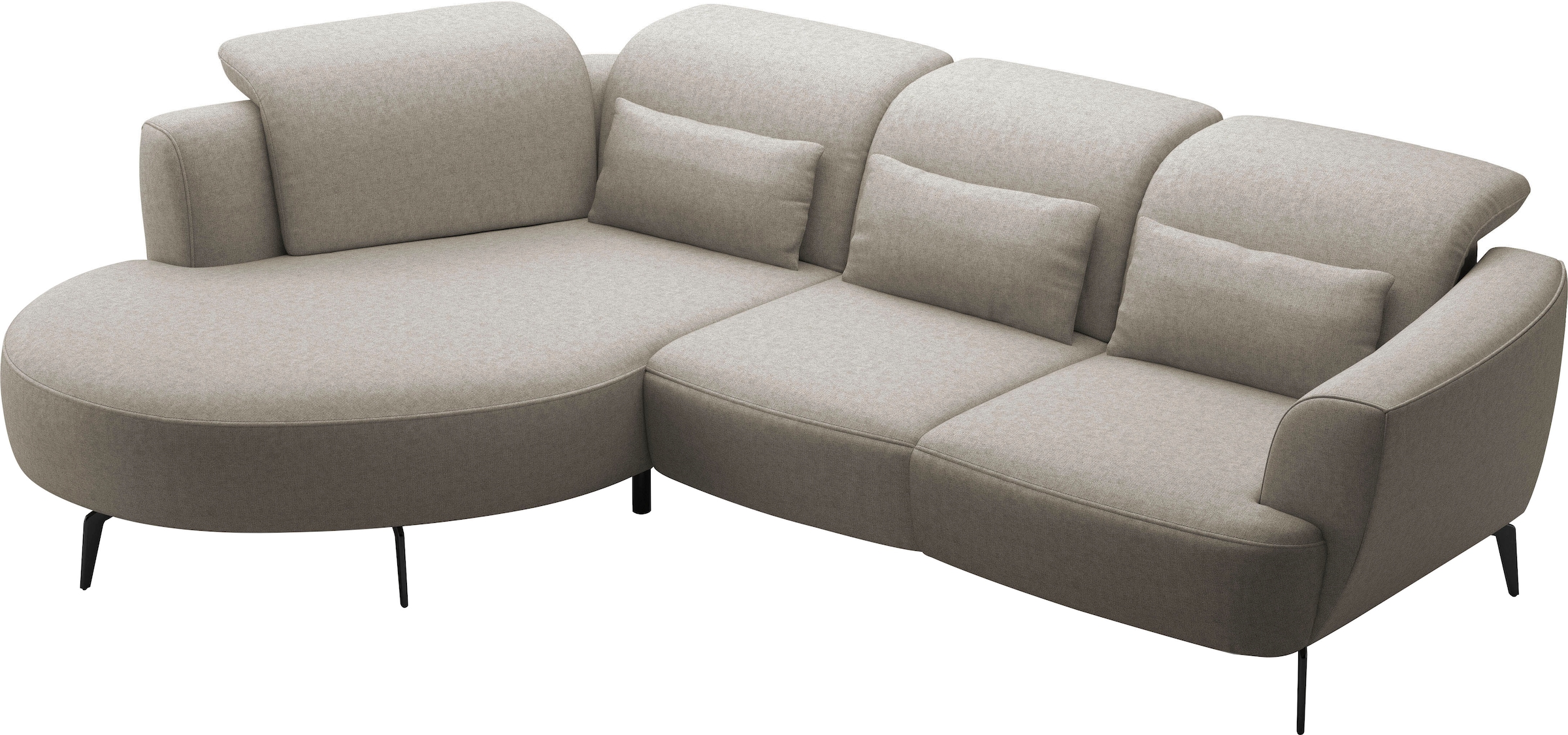 sit&more Ecksofa »Zoe«, ink.Sitztiefenverstellung, wahlweise mit Kopfteilverstellung