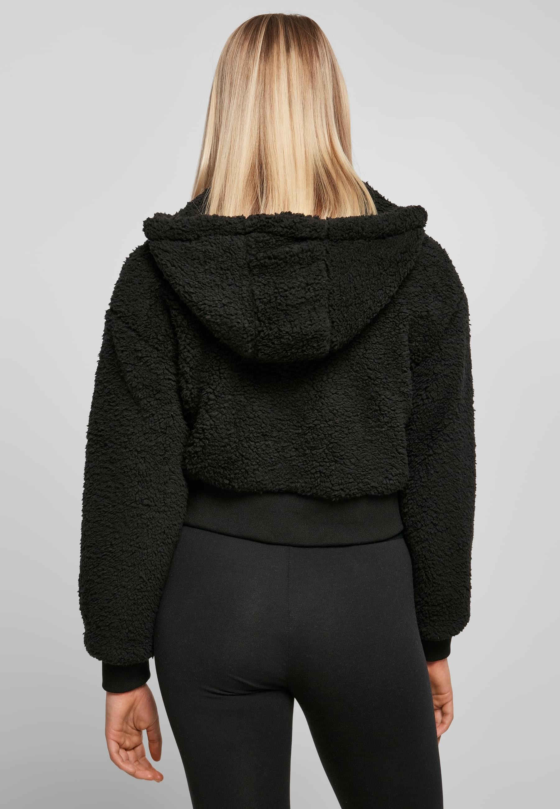 URBAN CLASSICS Allwetterjacke »Urban Classics Damen Ladies Short Oversized Sherpa Jacket«, (1 St.), mit Kapuze