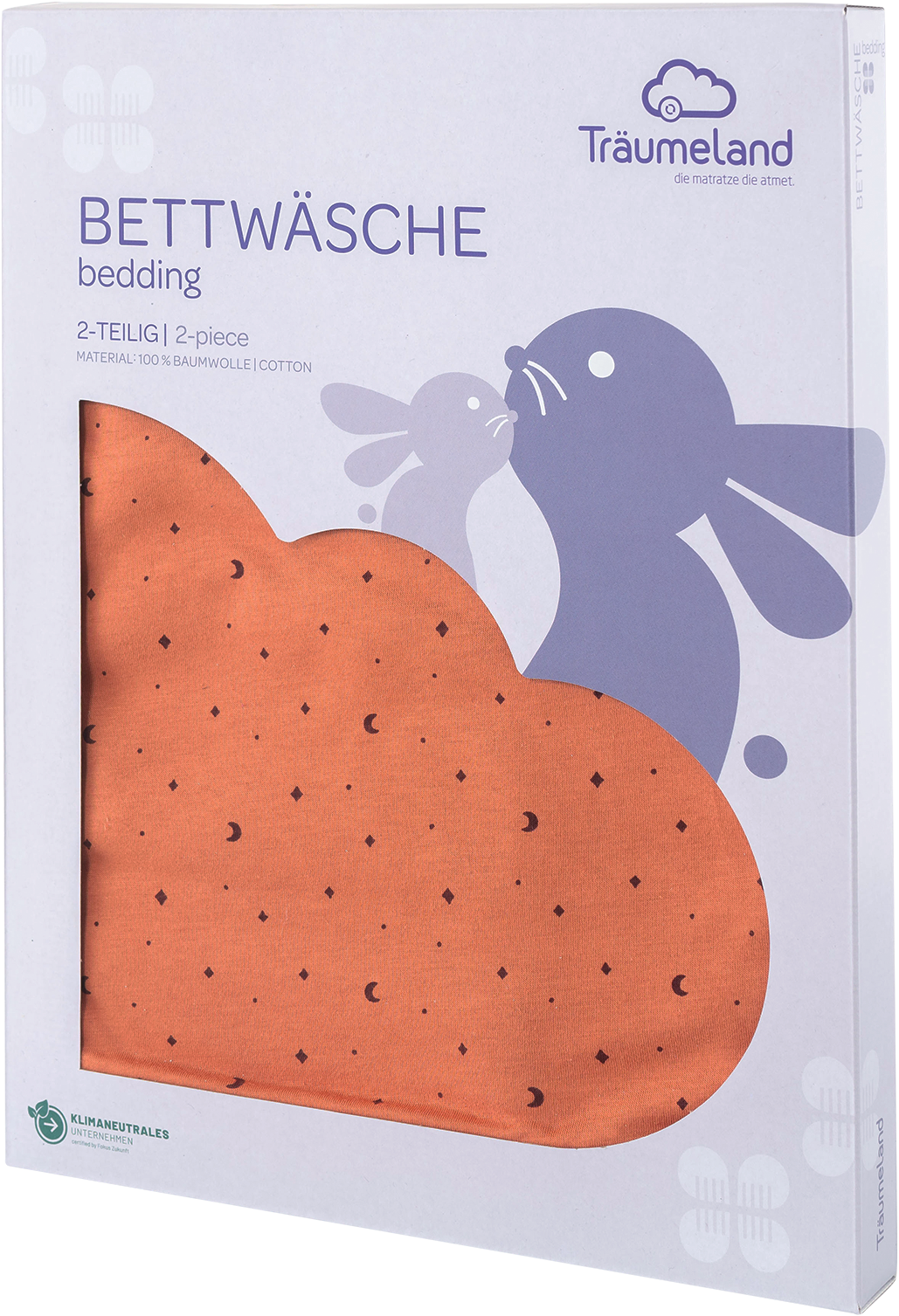 Thumbnail - Träumeland Babybettwäsche "Jersey Moon" 2 Stk. tlg. mit Allover-Print