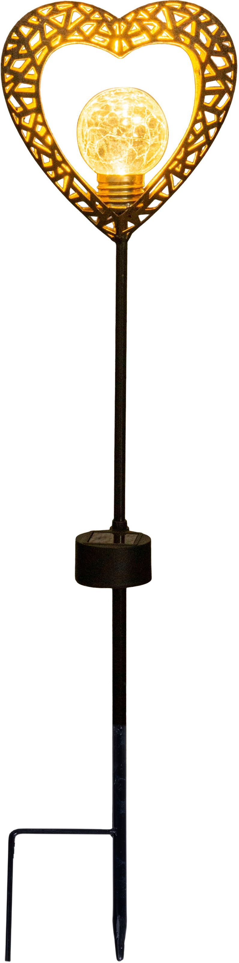 näve LED Solarleuchte "Herz" LED-Board 1 Stk. Warmweiß 2er Set, Erdspieß, H günstig online kaufen