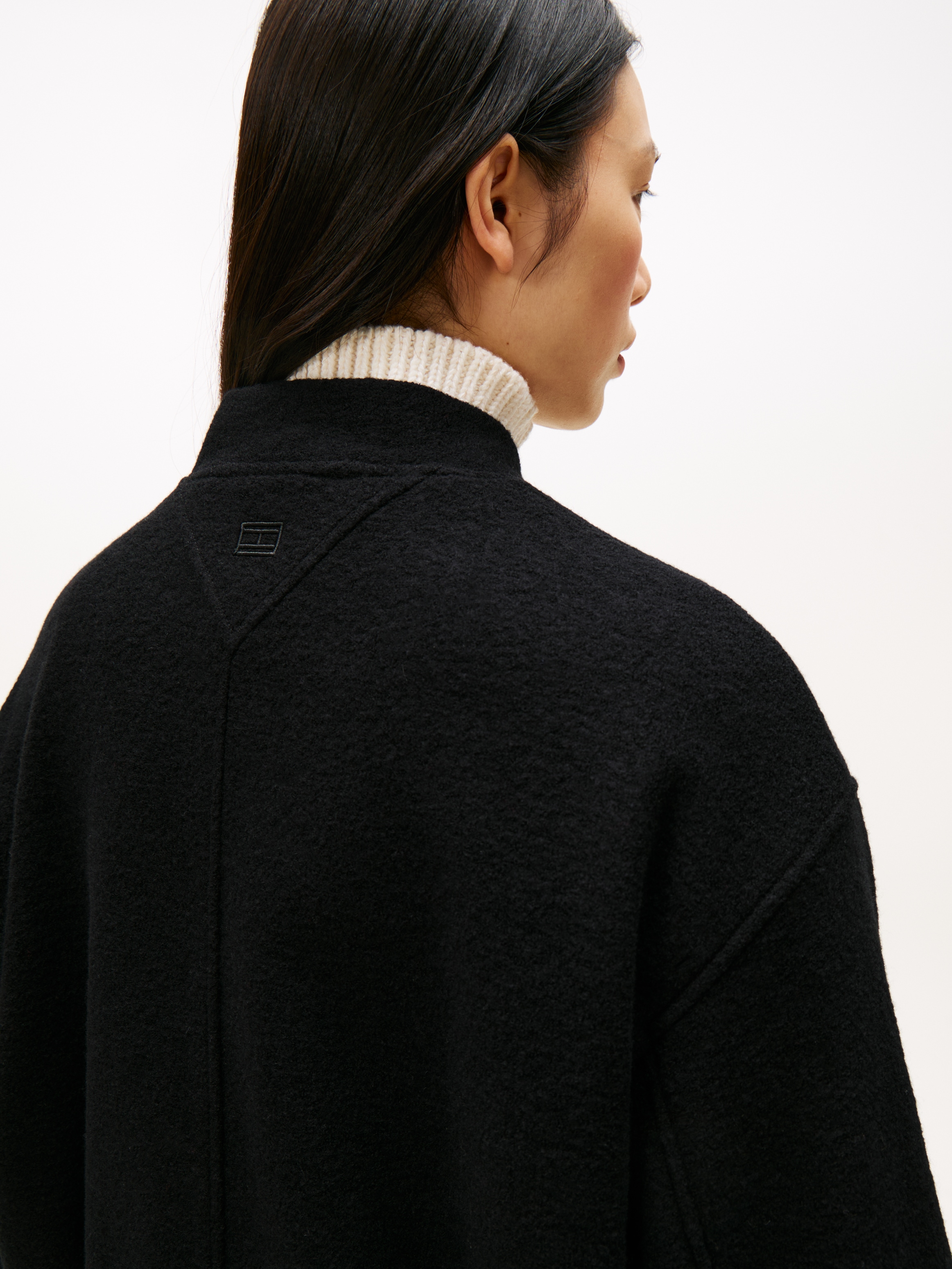 Tommy Hilfiger Bomberjacke »WOOL TEXTURE REG BOMBER«, mit Wolle