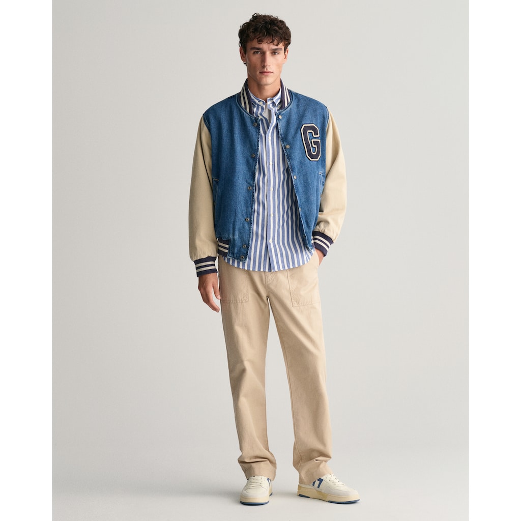 Gant Langarmhemd »REG WIDE POPLIN STRIPE SHIRT«, mit breiten Streifen