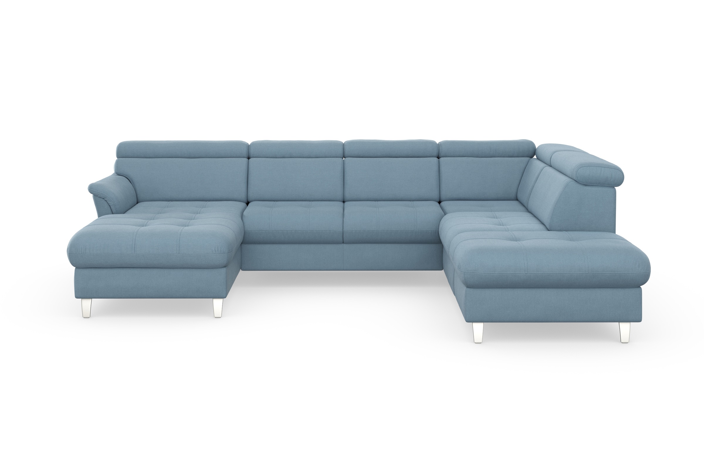 sit&more Wohnlandschaft »Marano U-Form«, inklusive Kopfteilverstellung, wahlweise mit Bettfunktion, Bettkasten