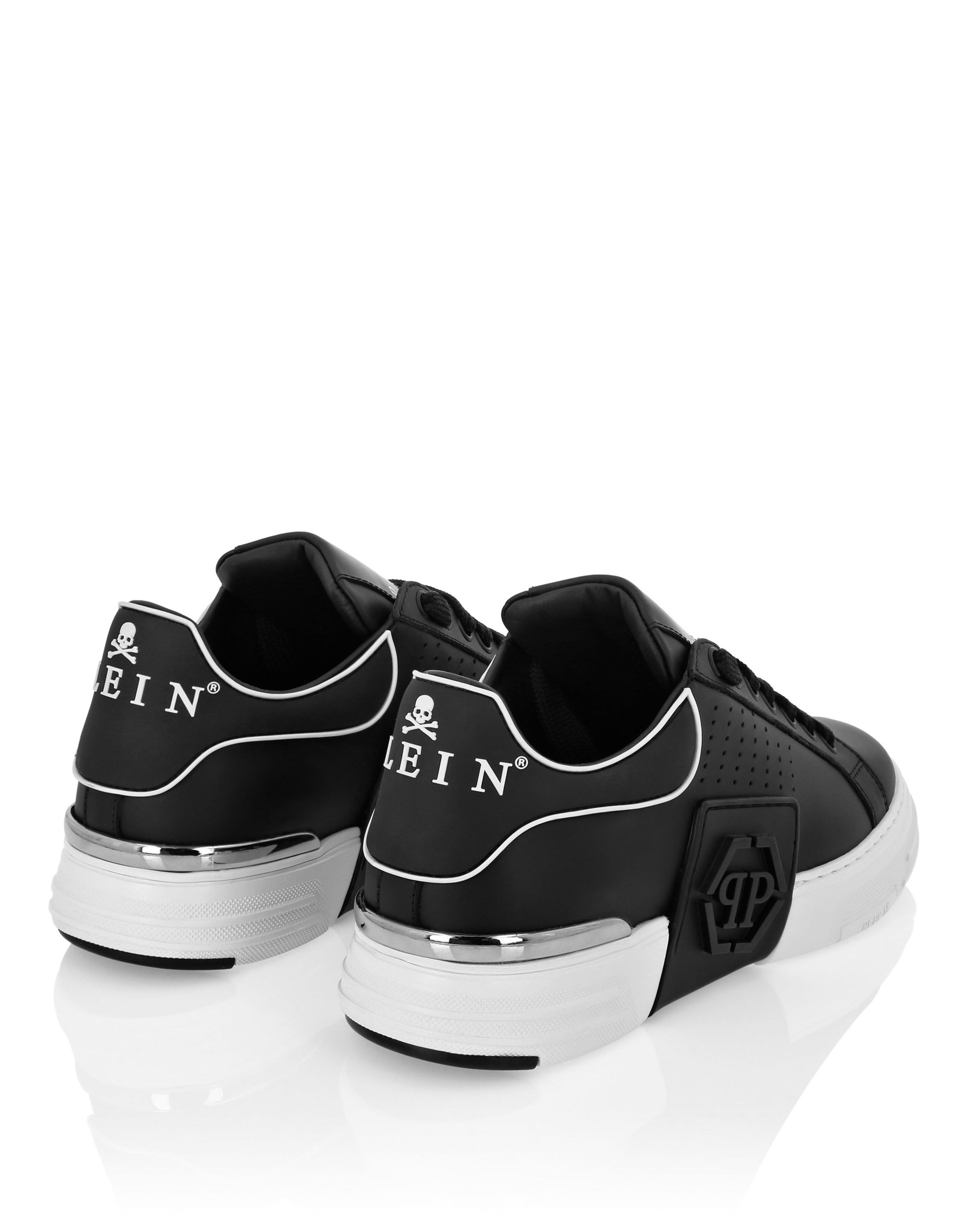 Sneaker PHILIPP PLEIN "Hexagon", Damen, Gr. 47, Normalschaft, 02, schwarz, Schuhe Sneaker 6