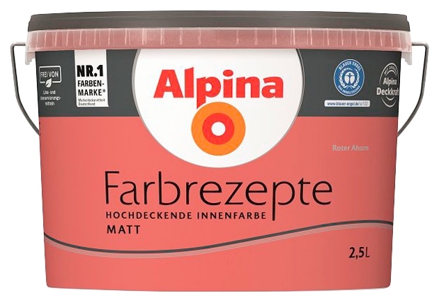 Alpina Wand- ir Deckenfarbe »Farbrezepte Rote...