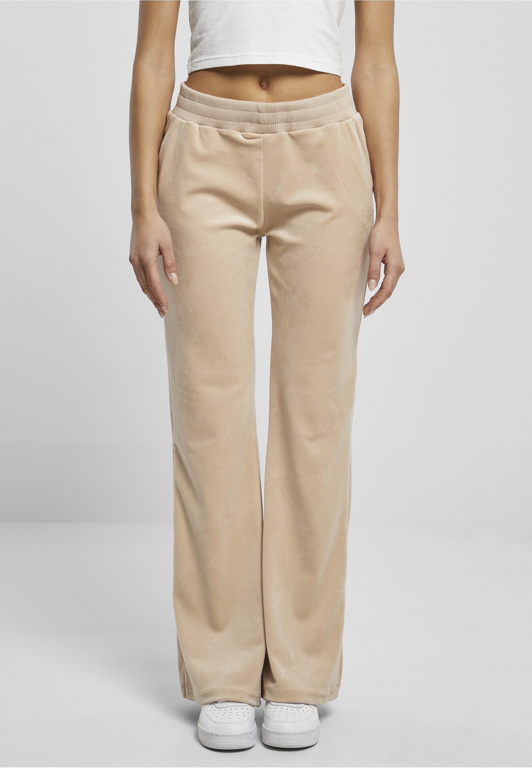 Fubu Stoffhose »Fubu Damen FW231-015-1 FUBU Signature Allover Velour Pants«