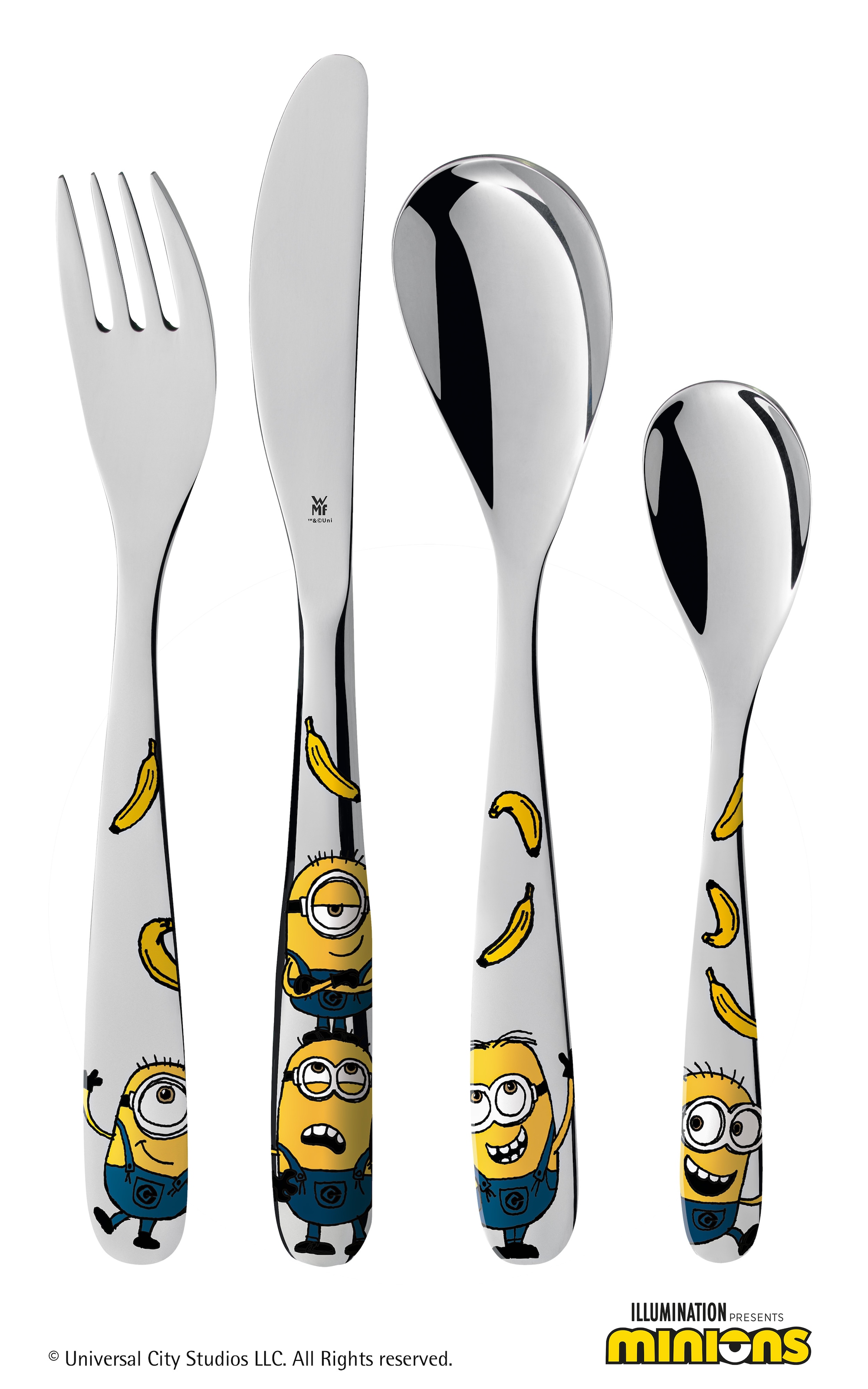 WMF Kindergeschirr-Set »Minions«, (Set, 6 tlg.), ab 3 Jahren, hygienisch, säurefest