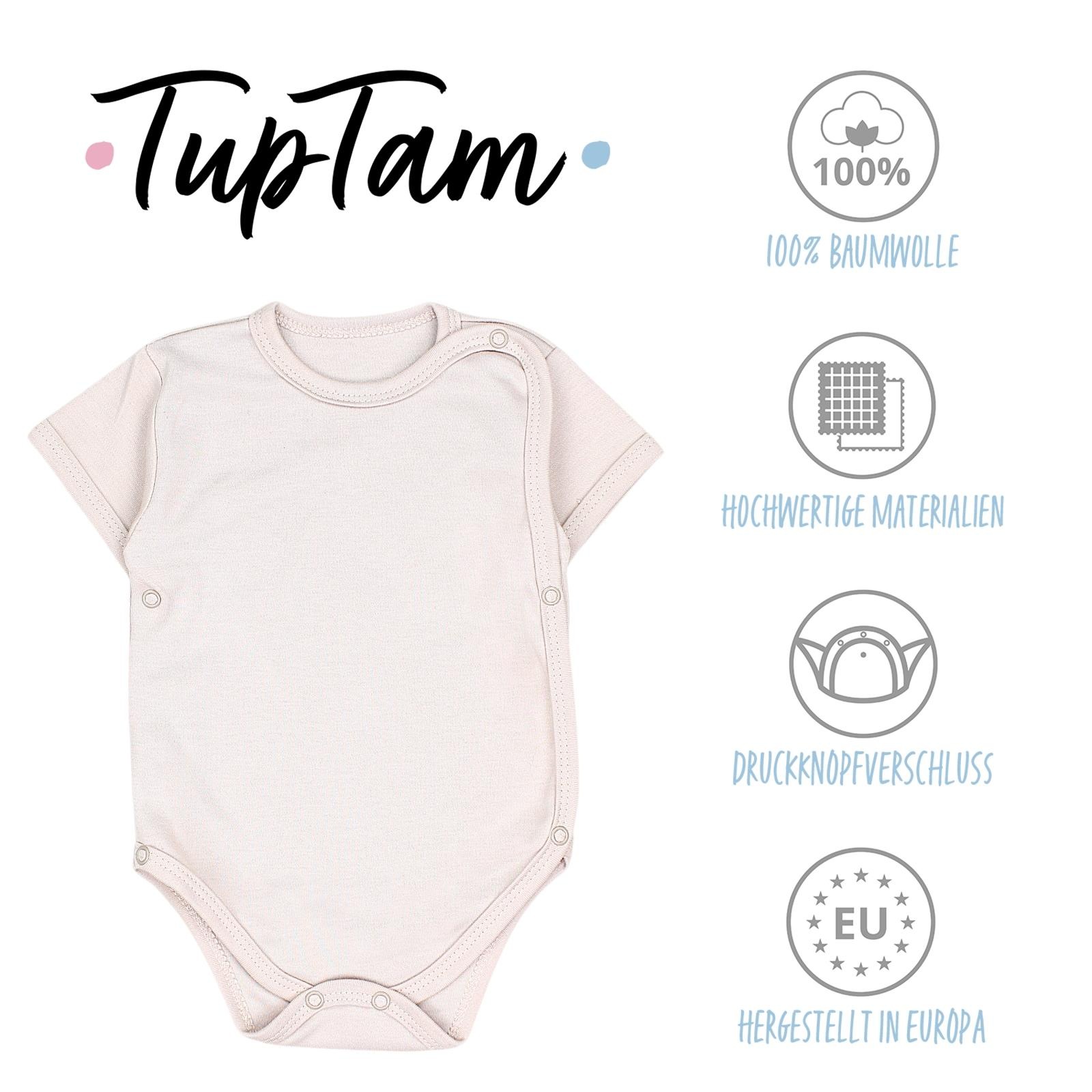 TupTam Kurzarmwickelbody »Wickelbody Baby Jungen Kurzarm Wickelbody 5er Set«