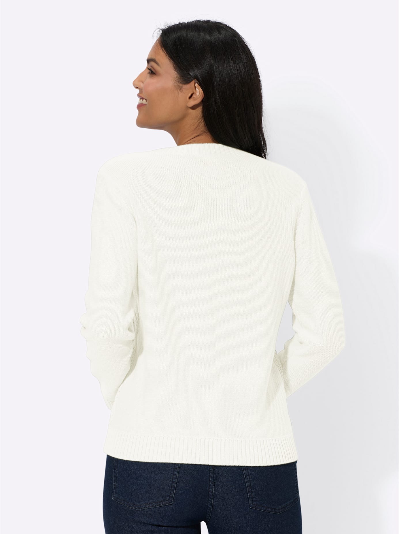 Classic Basics Ajourpullover "Langarm-Pullover" günstig online kaufen