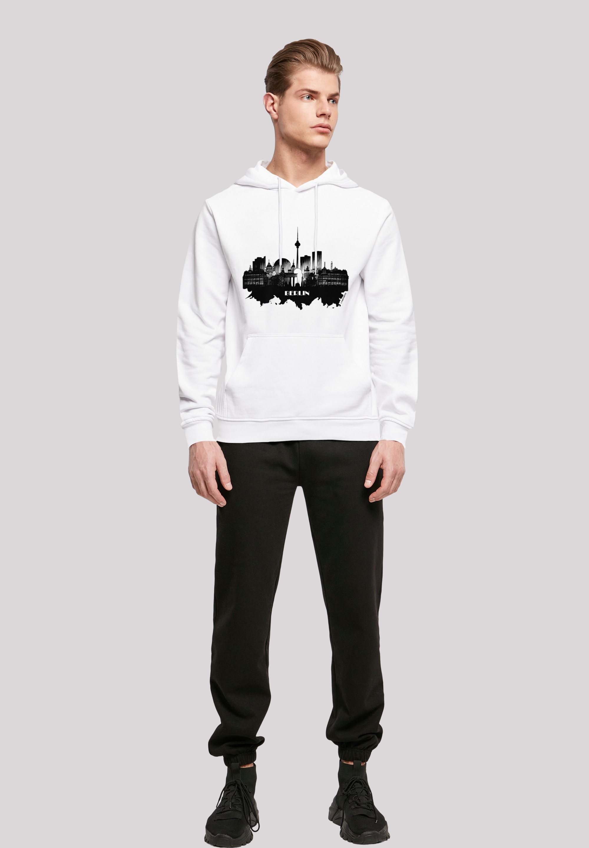 F4NT4STIC Kapuzenpullover »Cities Collection - Berlin skyline«, Print