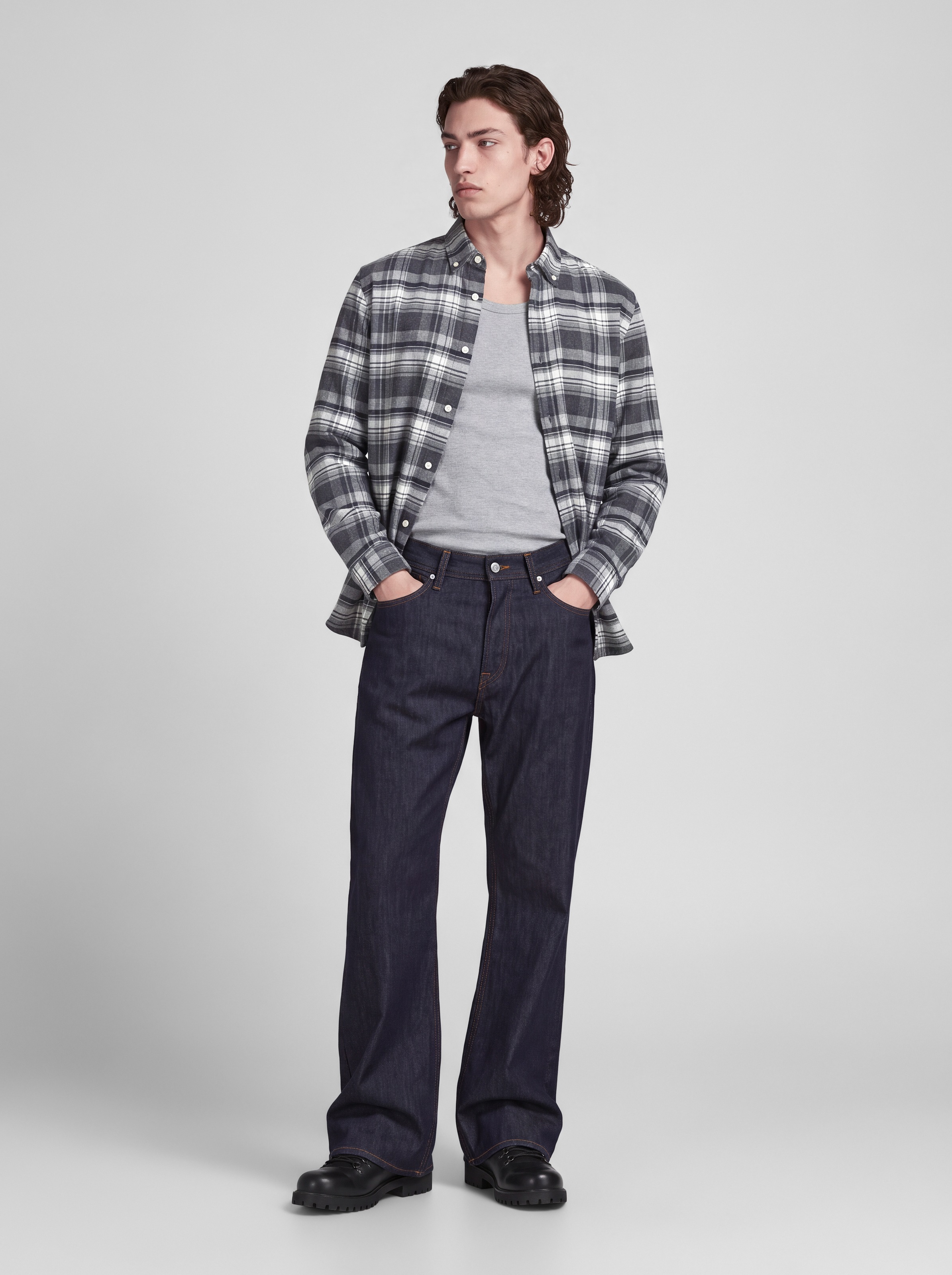 Jack & Jones Langarmhemd »JPRBLUSTANLEY FLANNEL L/S SHIRT BF« Baumwolle, regular fit