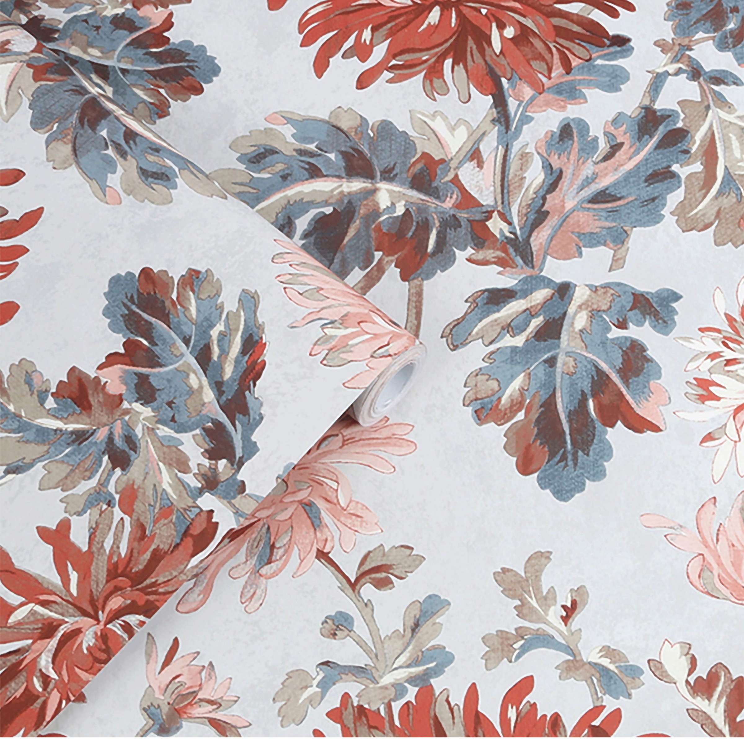 LAURA ASHLEY Vliestapete »Laura Ashley Maryam Crimson Vliestapete«, geblümt, Laura Ashley Maryam Crimson Vliestapete