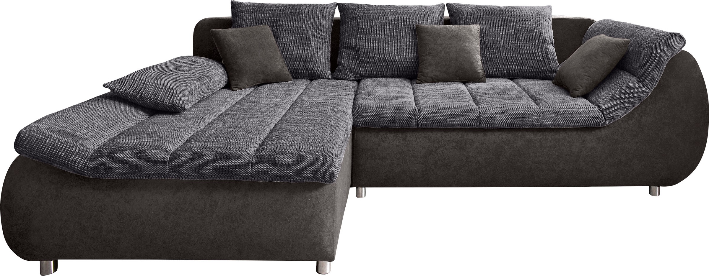 INOSIGN Ecksofa "Imola elegant und bequem, aktuelle Steppung im Sitz, L-For günstig online kaufen