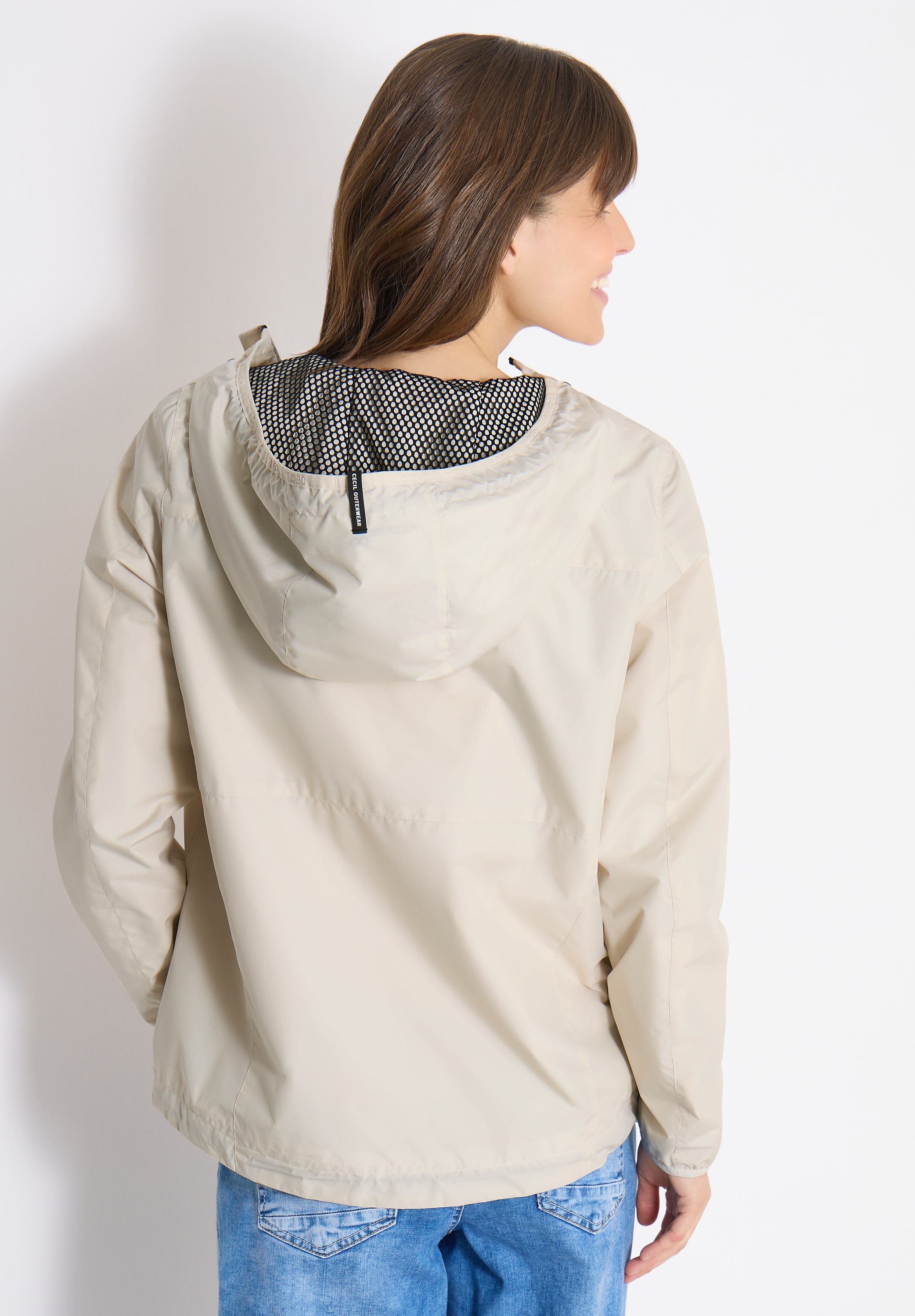 Thumbnail - STREET ONE Regen- und Matschjacke mit Kapuze mit Tunnelzugsaum