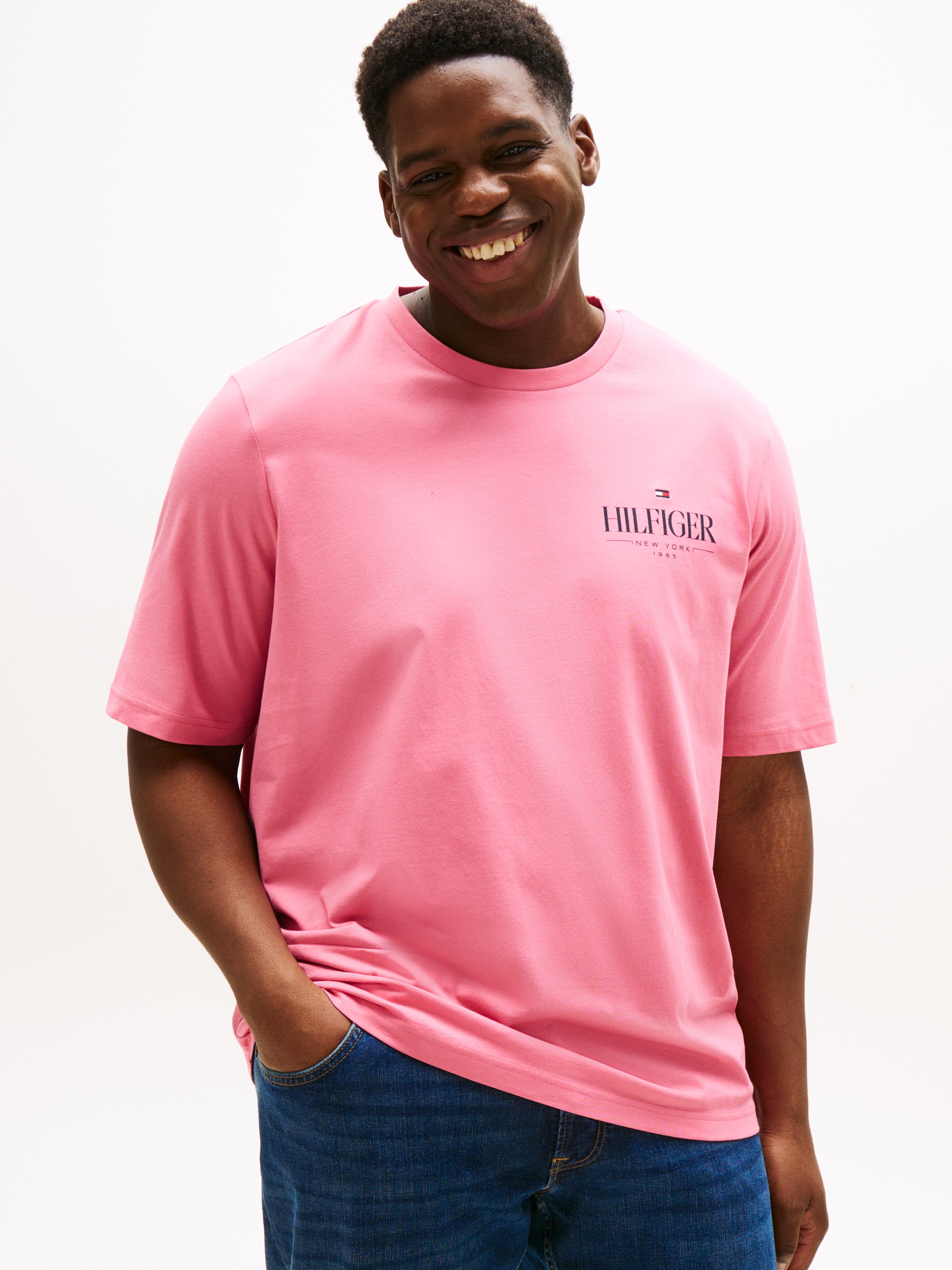 Tommy Hilfiger Big & Tall T-Shirt "BT-HILFIGER STACK TEE-B", Große Größen günstig online kaufen