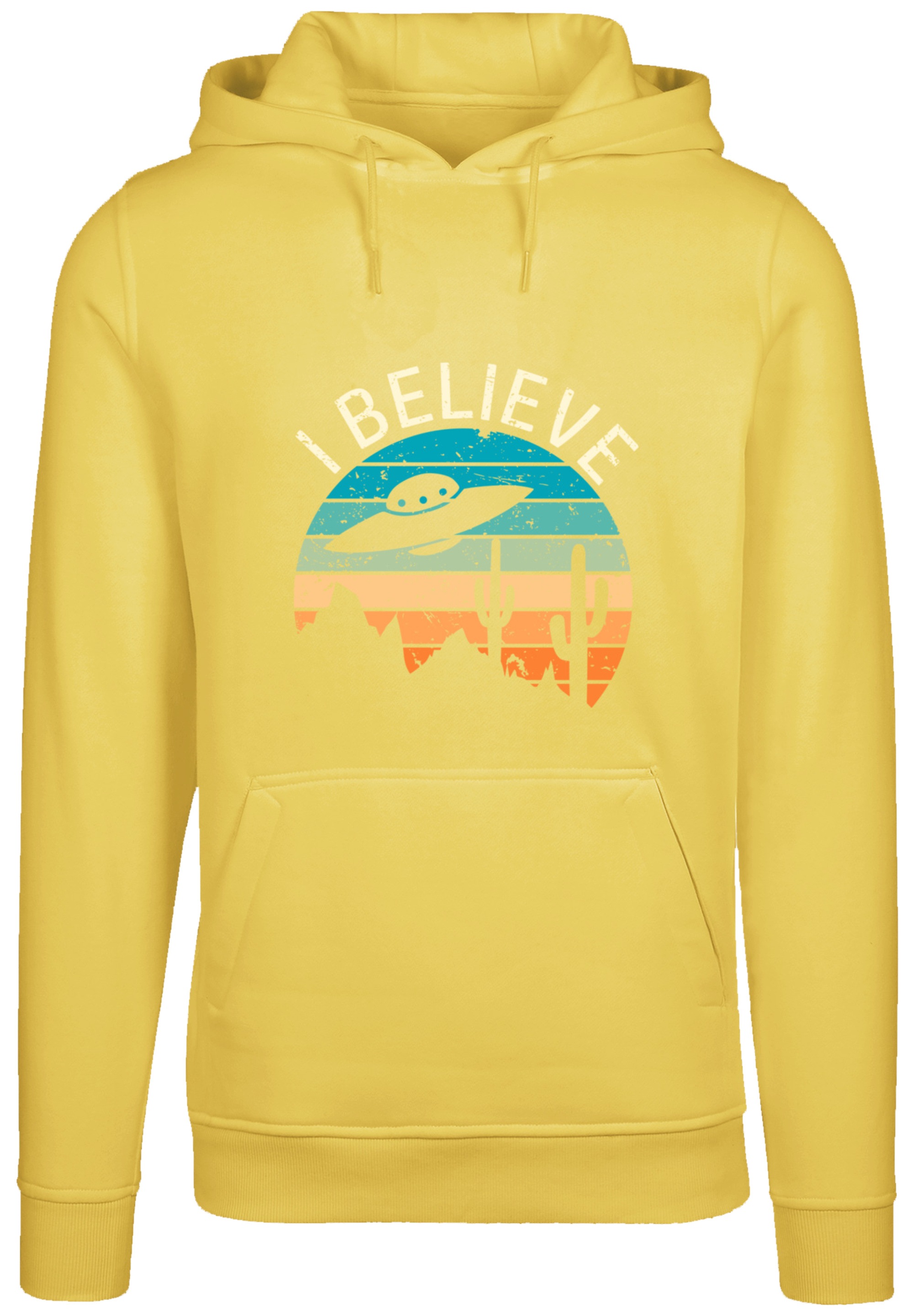 F4NT4STIC Kapuzenpullover »I Believe UFO Alien Sonnenuntergang«, Premium Qualität