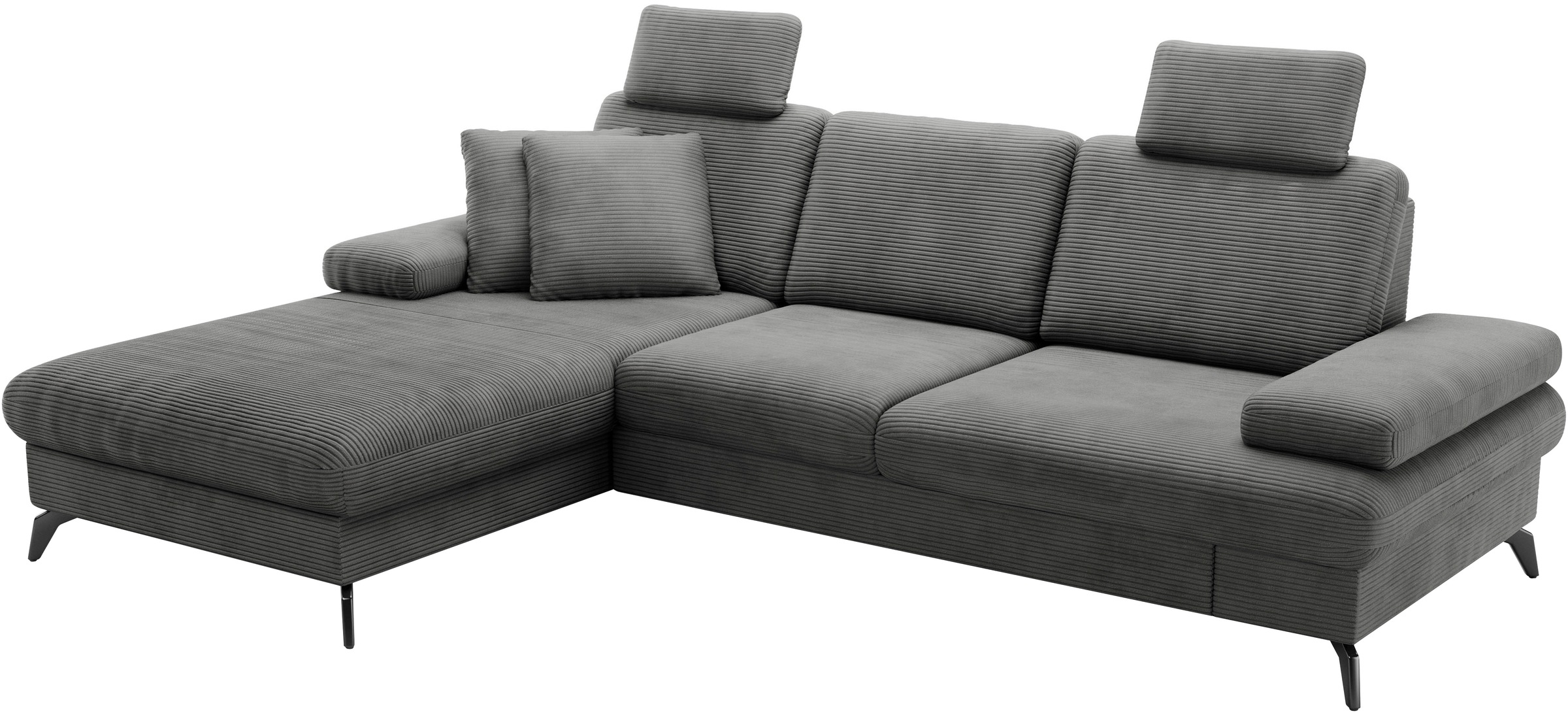 sit&more Ecksofa »Morris Jubi, L-Form«, inkl. Armteilfunktion und 1 Zierkissen, wahlweise mit Bettfunktion