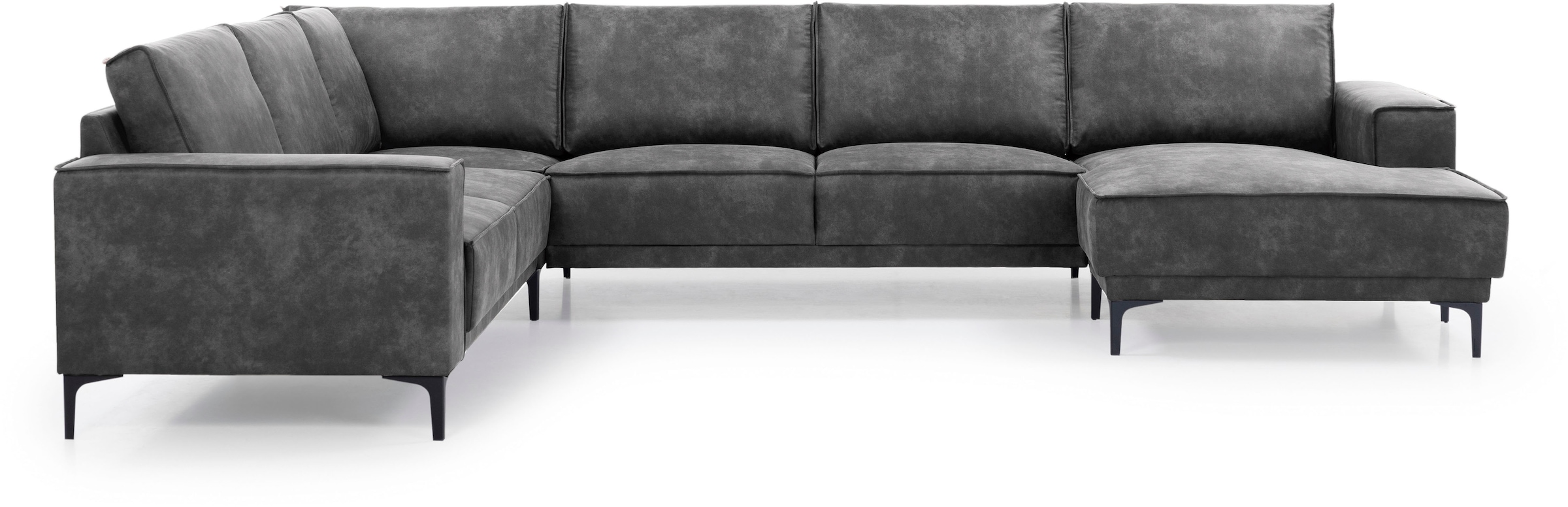 Places of Style Wohnlandschaft "XXL Sofa Oland, Struktur, Flachgewebe, Luxu günstig online kaufen
