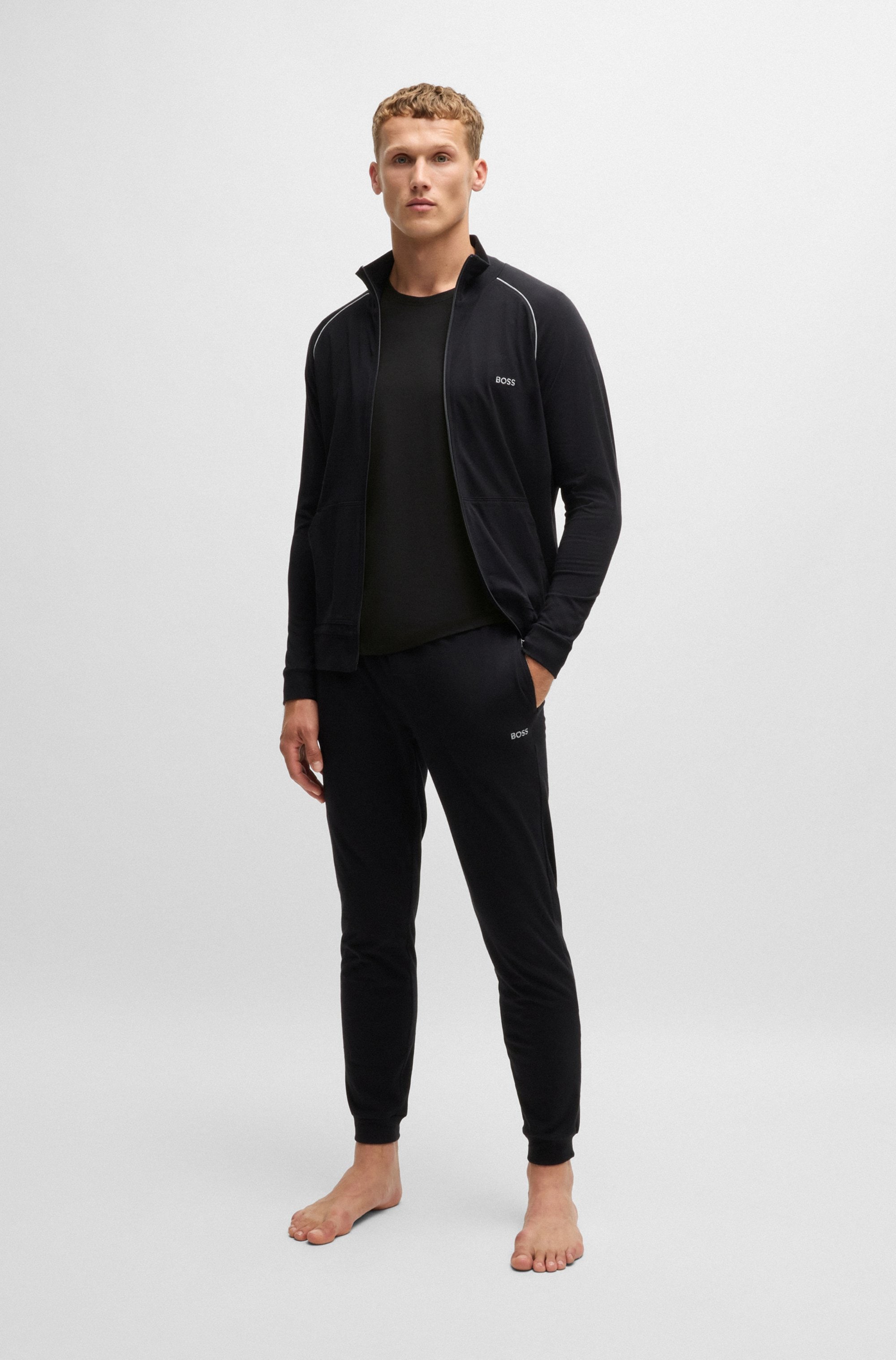 BOSS T-Shirt »Mix&Match T-Shirt R«, mit BOSS Stickerei auf der Brust