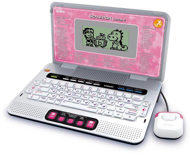 Vtech Kindercomputer School & Go, Schulstart Laptop E - pink Kinder Altersempfehlung