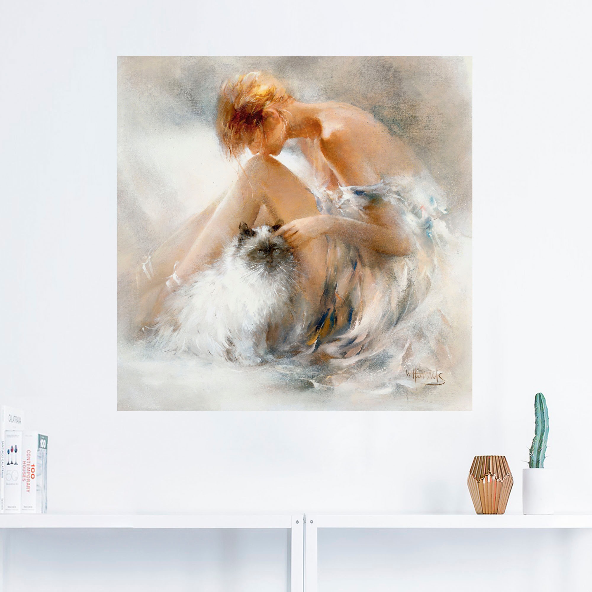 Artland Wandbild "Verlangen", Frau, (1 St.), als Leinwandbild, Poster, Wand günstig online kaufen