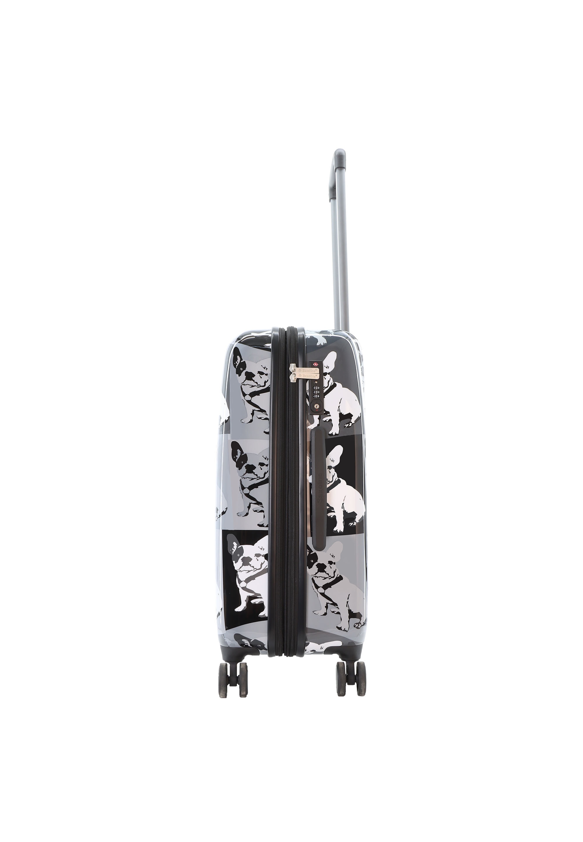 Saxoline® Koffer »Bulldog Monochrome«, aus ABS-Materialien
