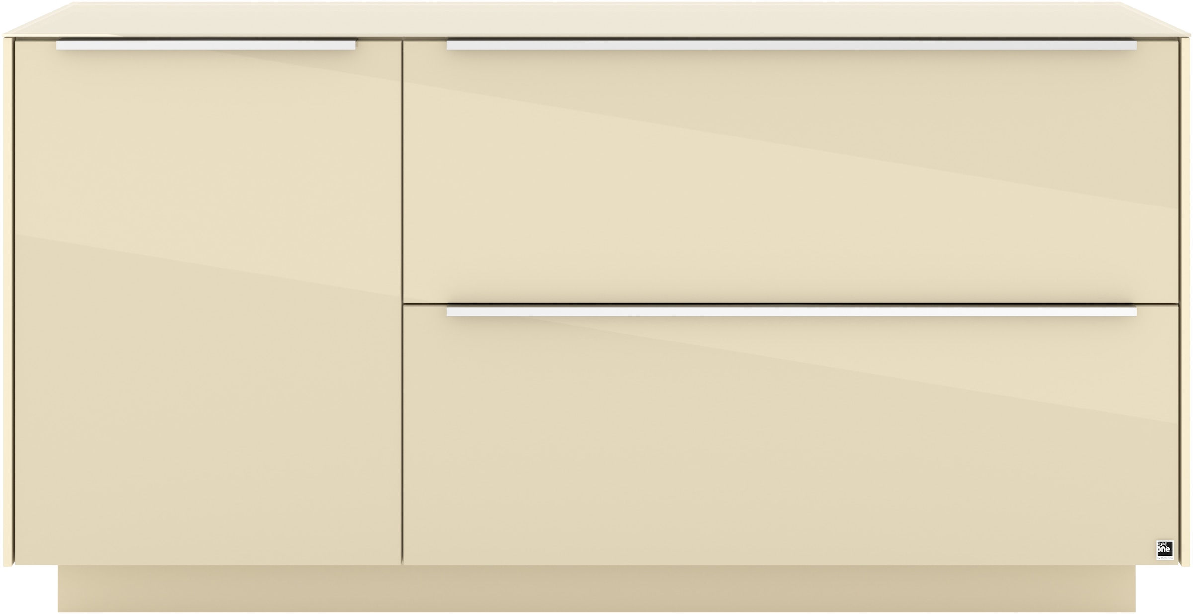 set one by Musterring Lowboard »Reno« 1 Stk. tlg. Mit Sockel in diversen Farben, 71 cm Höhe & Farbauswahl