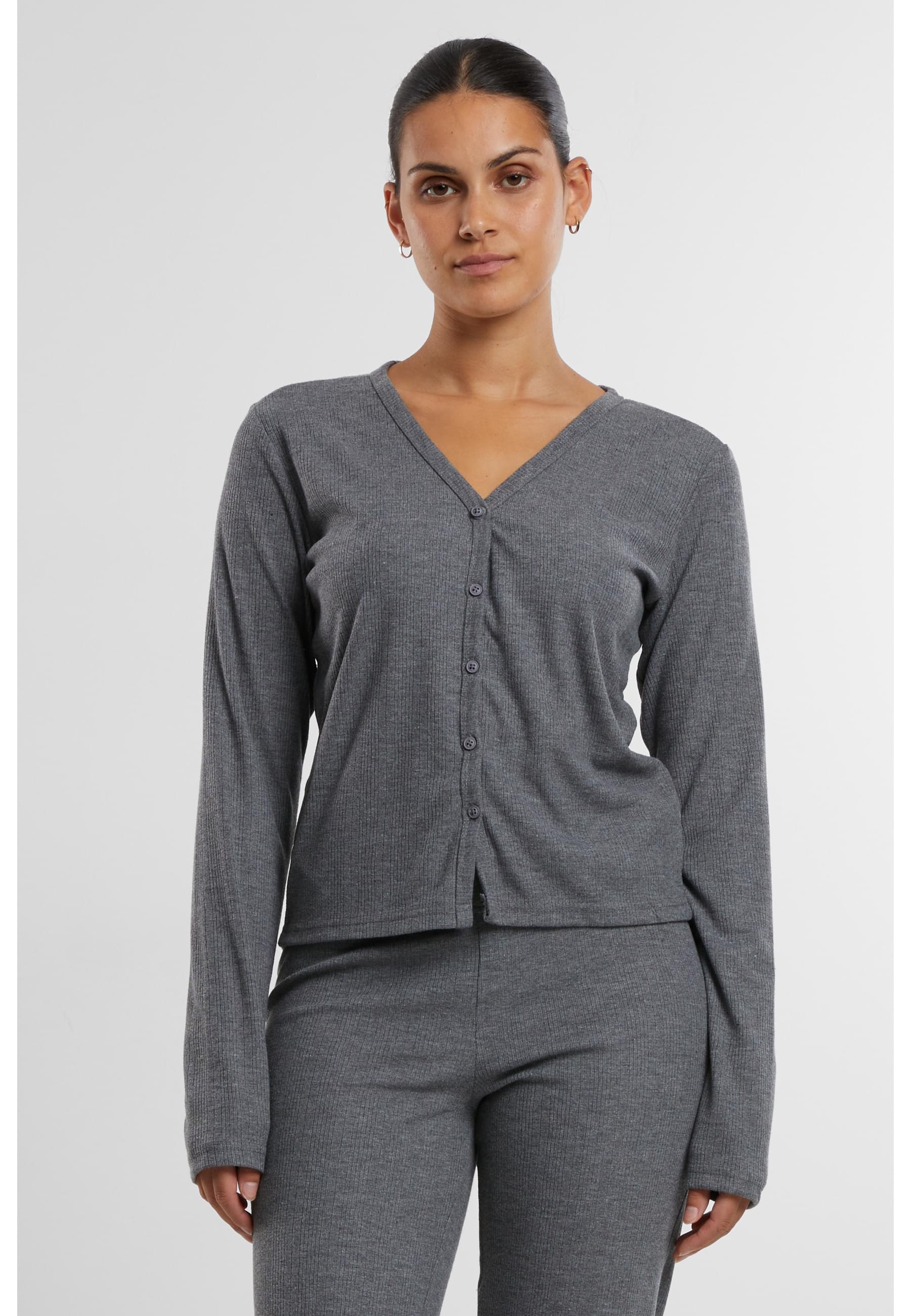 URBAN CLASSICS Strickjacke »Urban Classics Ladies Rib Cardigan«