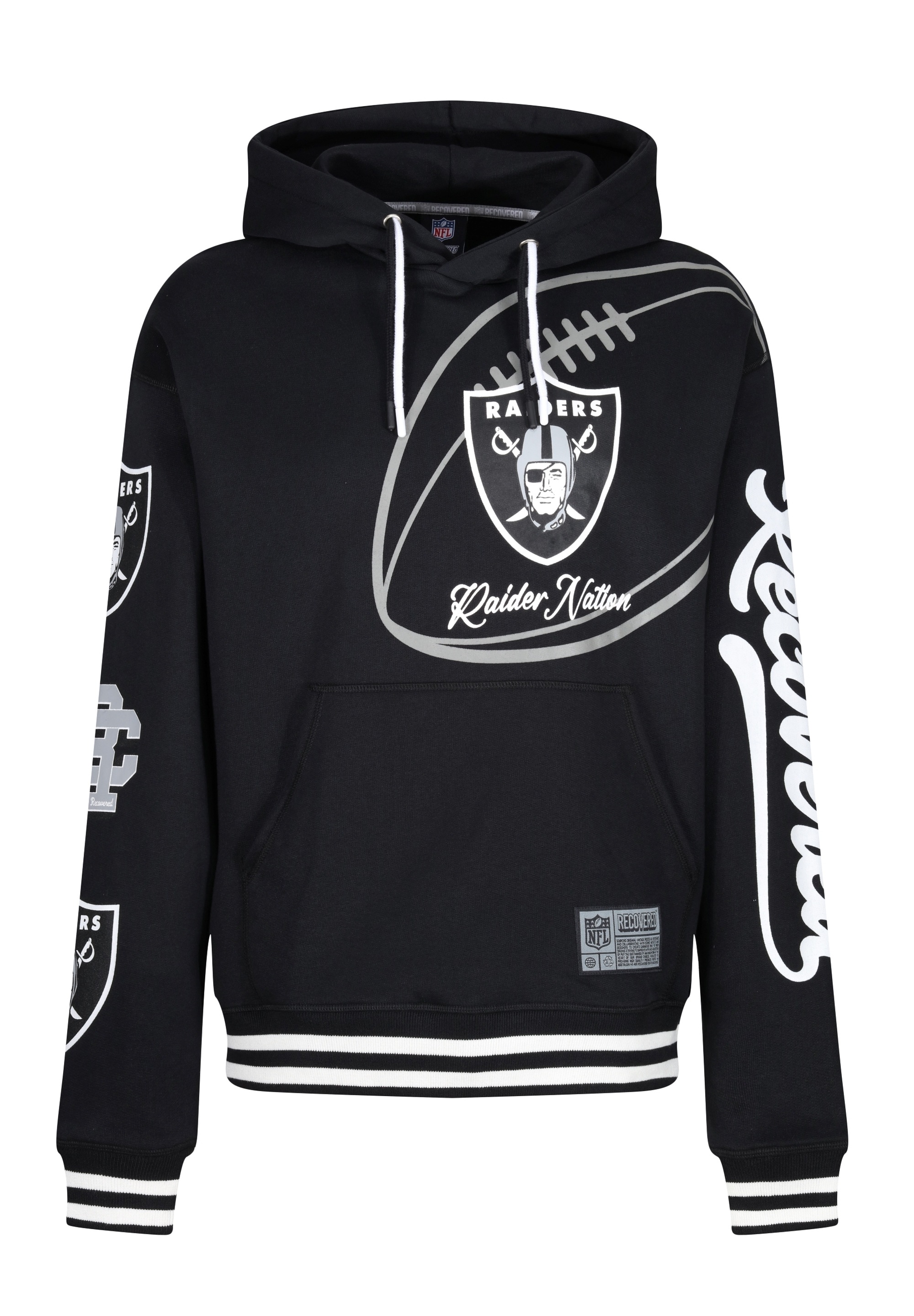 Recovered Kapuzensweatshirt »NFL Raiders Nation«, im lockeren Schnitt