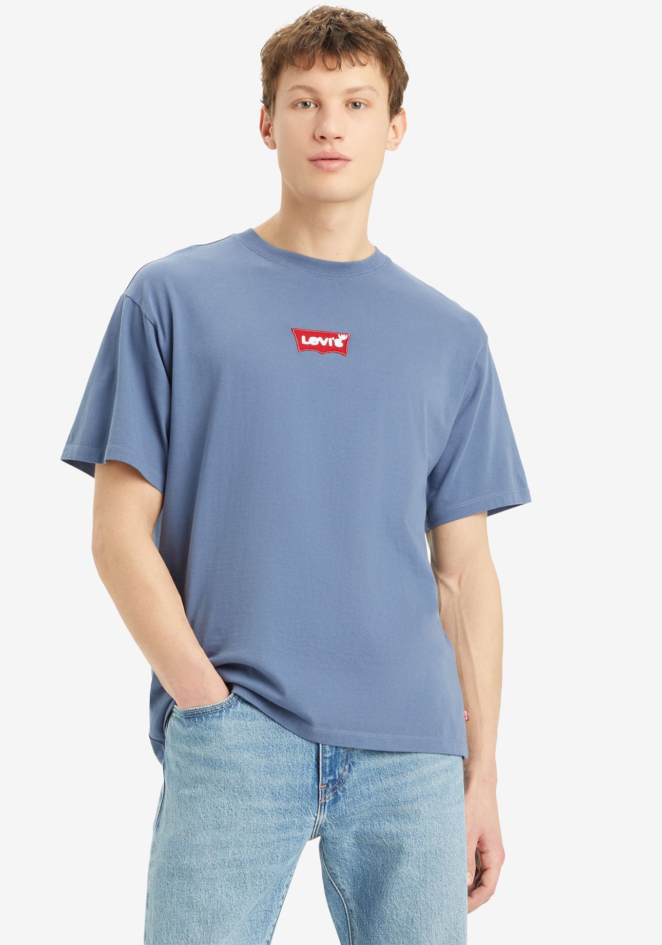 T-Shirt »SEVINTAGE«, mit Logo-Aufnäher auf der Brust