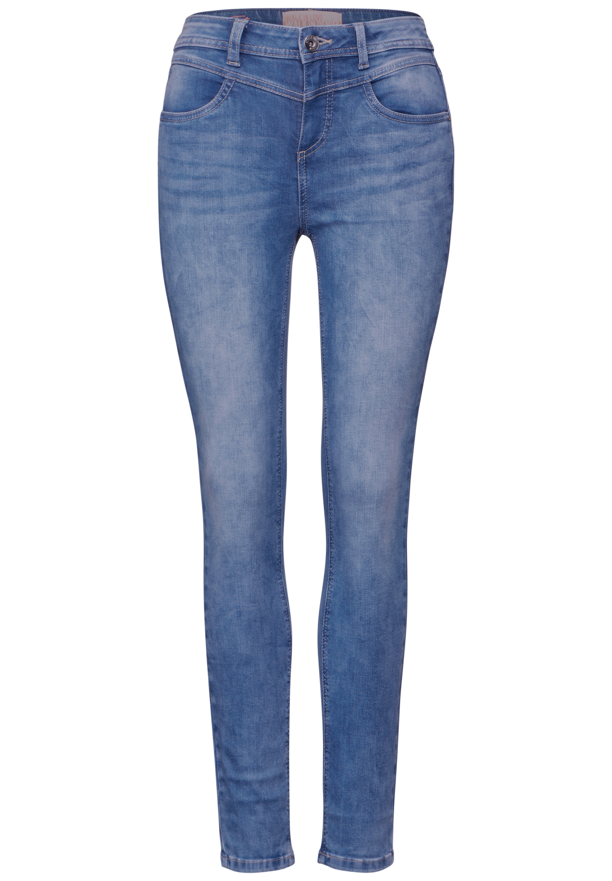 STREET ONE Gerade Jeans, High Waist