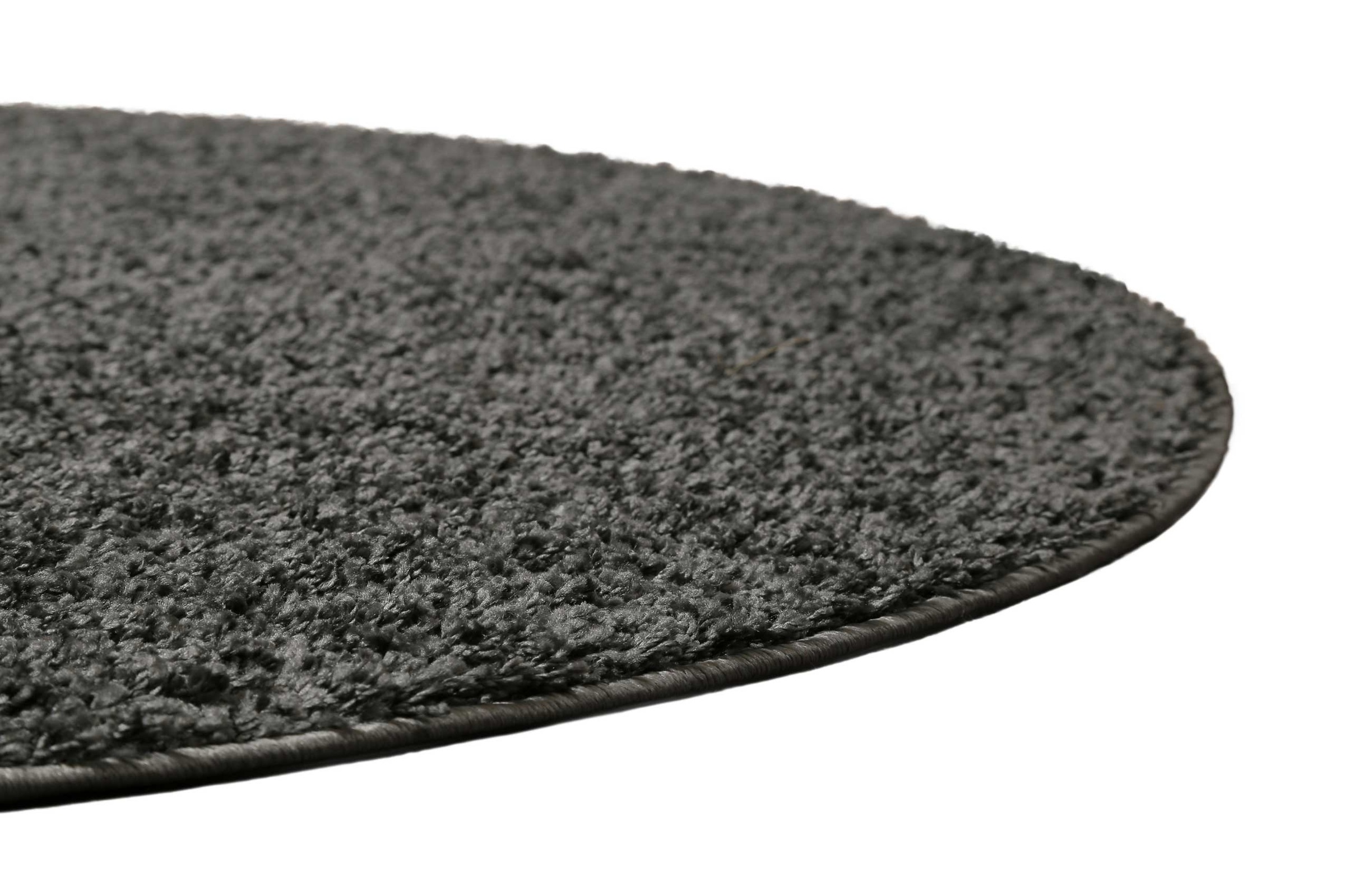 Homie Living Teppich »Gino«, rund, 30 mm Höhe, Hochflor, gewebt, weich, uni, Wohnzimmer, Schlafzimmer, waschbar