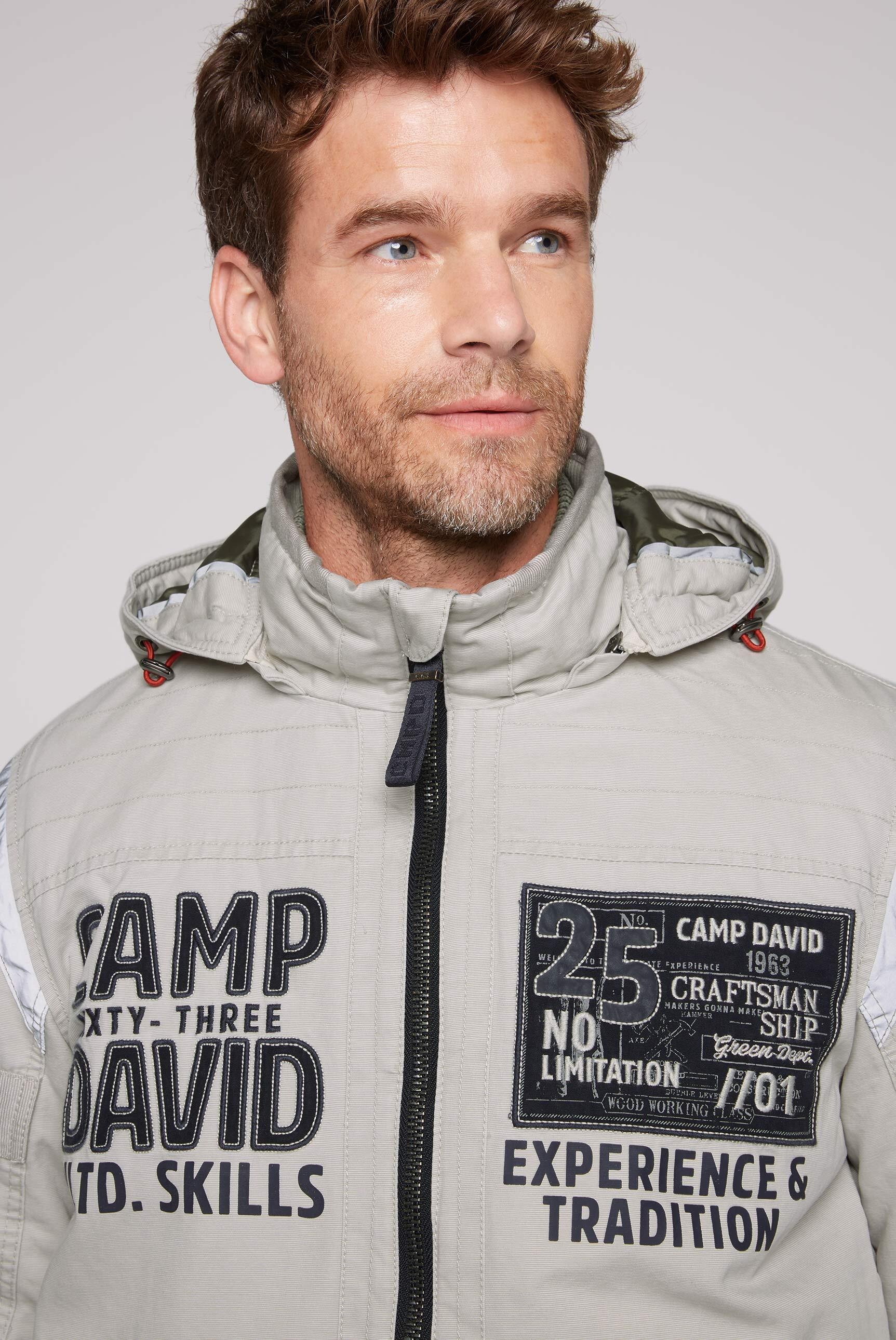 CAMP DAVID Winterjacke, mit Kapuze, mit Stehkragen & Kapuze