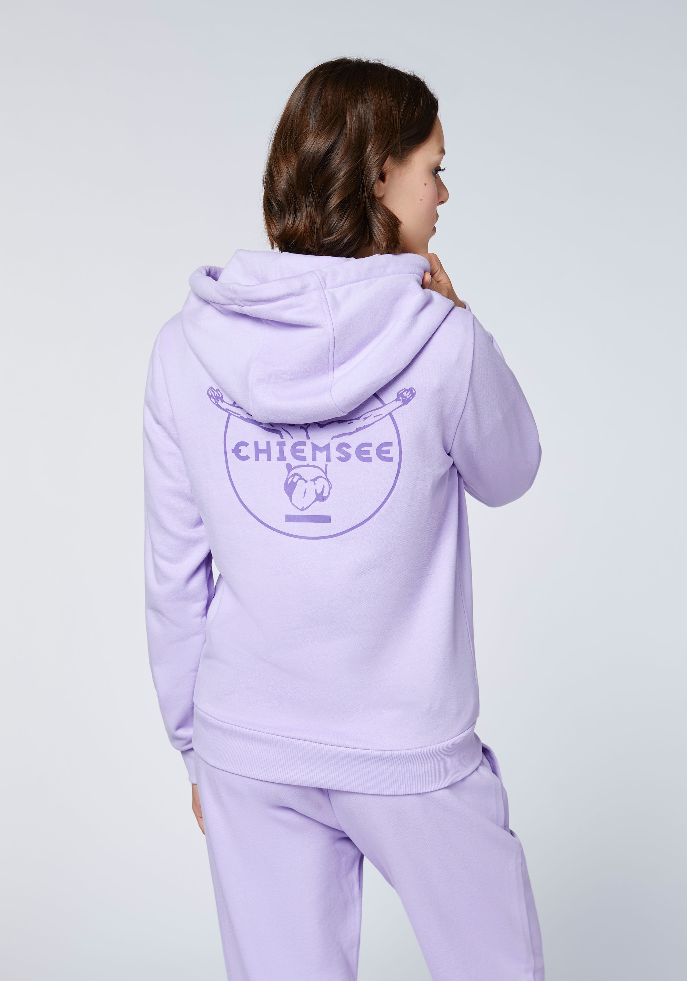 Chiemsee Kapuzensweatshirt , - mit gro&szlig;em, tonalen Logo Rubber Print auf dem R&uuml;cken<br/>
