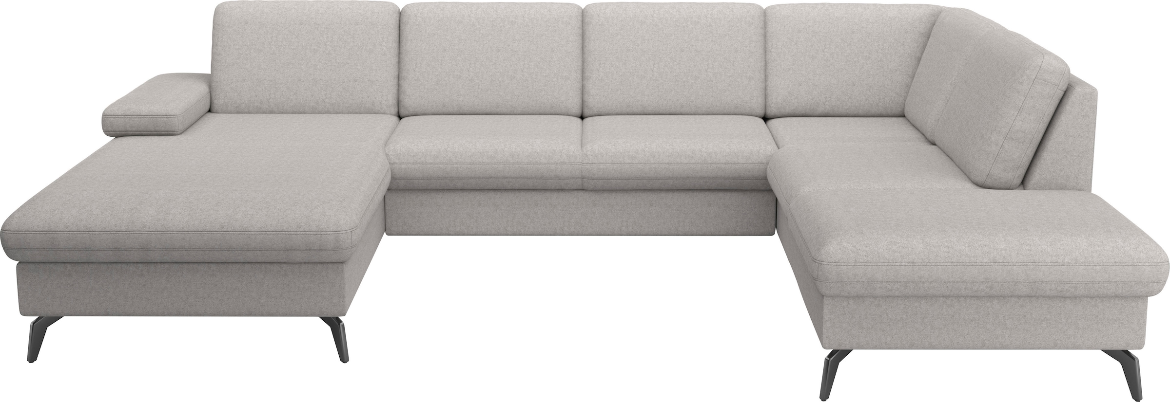 sit&more Wohnlandschaft »Morris Jubi U-Form«, inkl. Armteilfunktion und 1 Zierkissen, wahlweise mit Bettfunktion