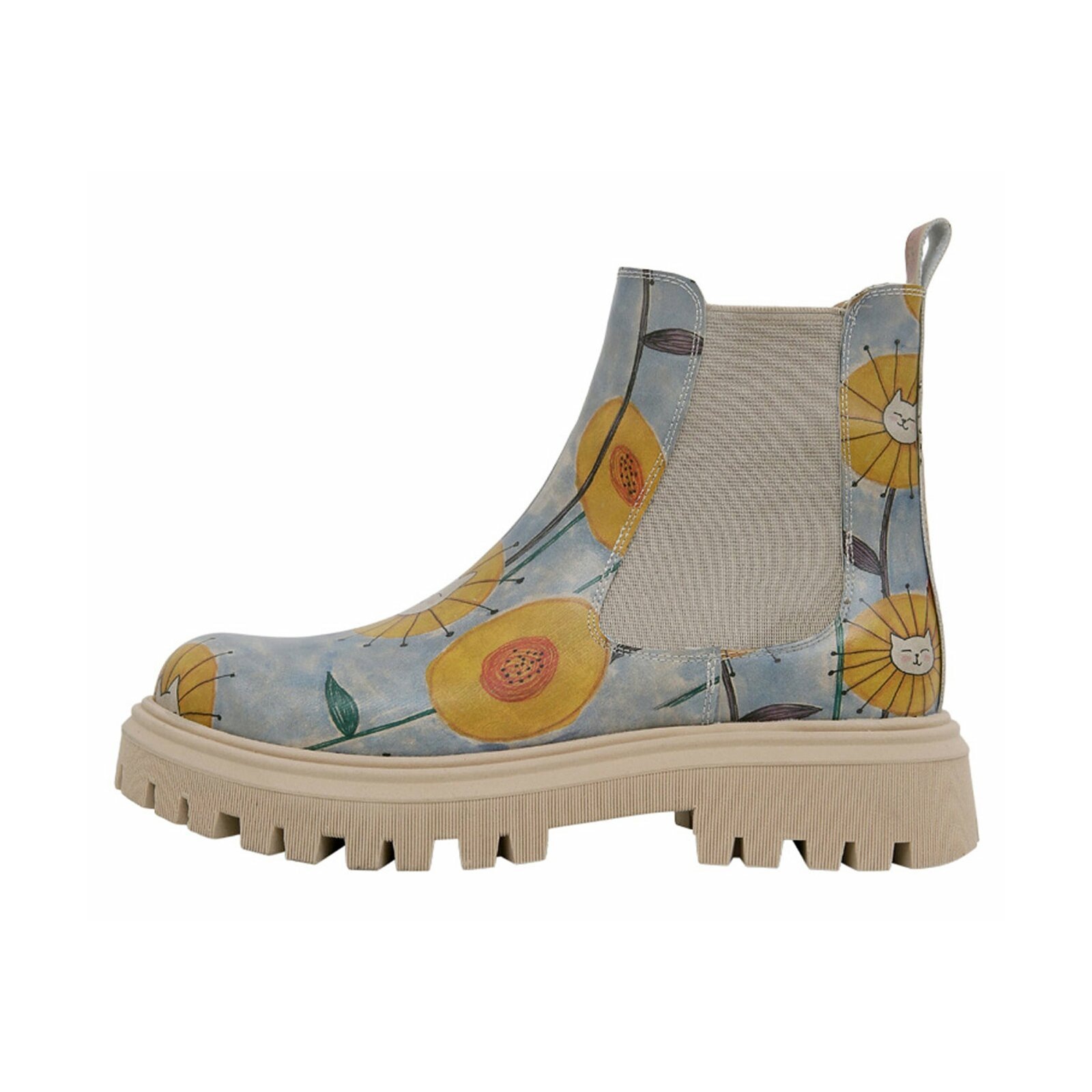 DOGO Chelseaboots "Aura Cat Flower Damen Boots / Female", Vegan günstig online kaufen