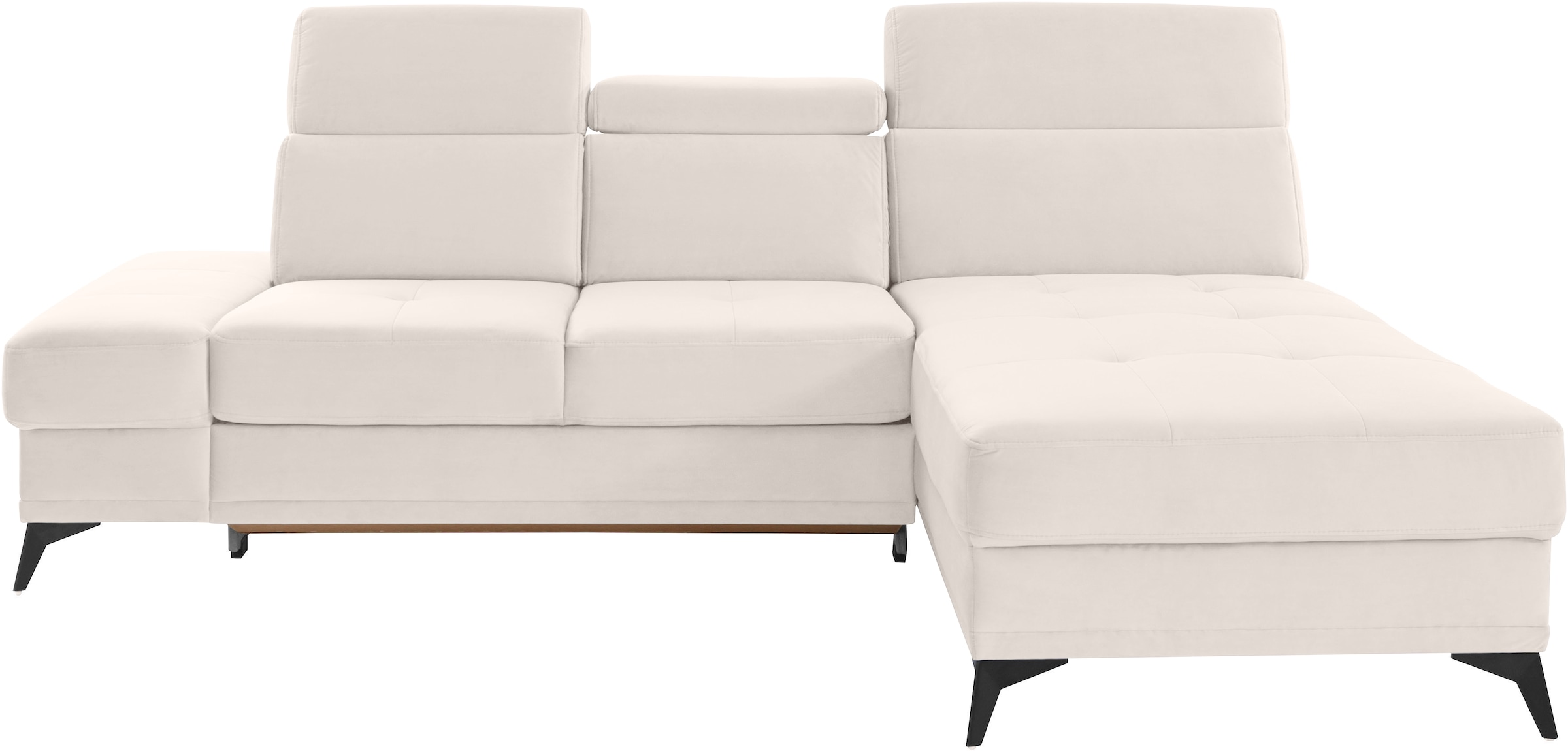 OTTO home Ecksofa "Cardiz L-Form" inkl.Kopfteilverstellung und Federkern wahlweise mit Schlaffunktion