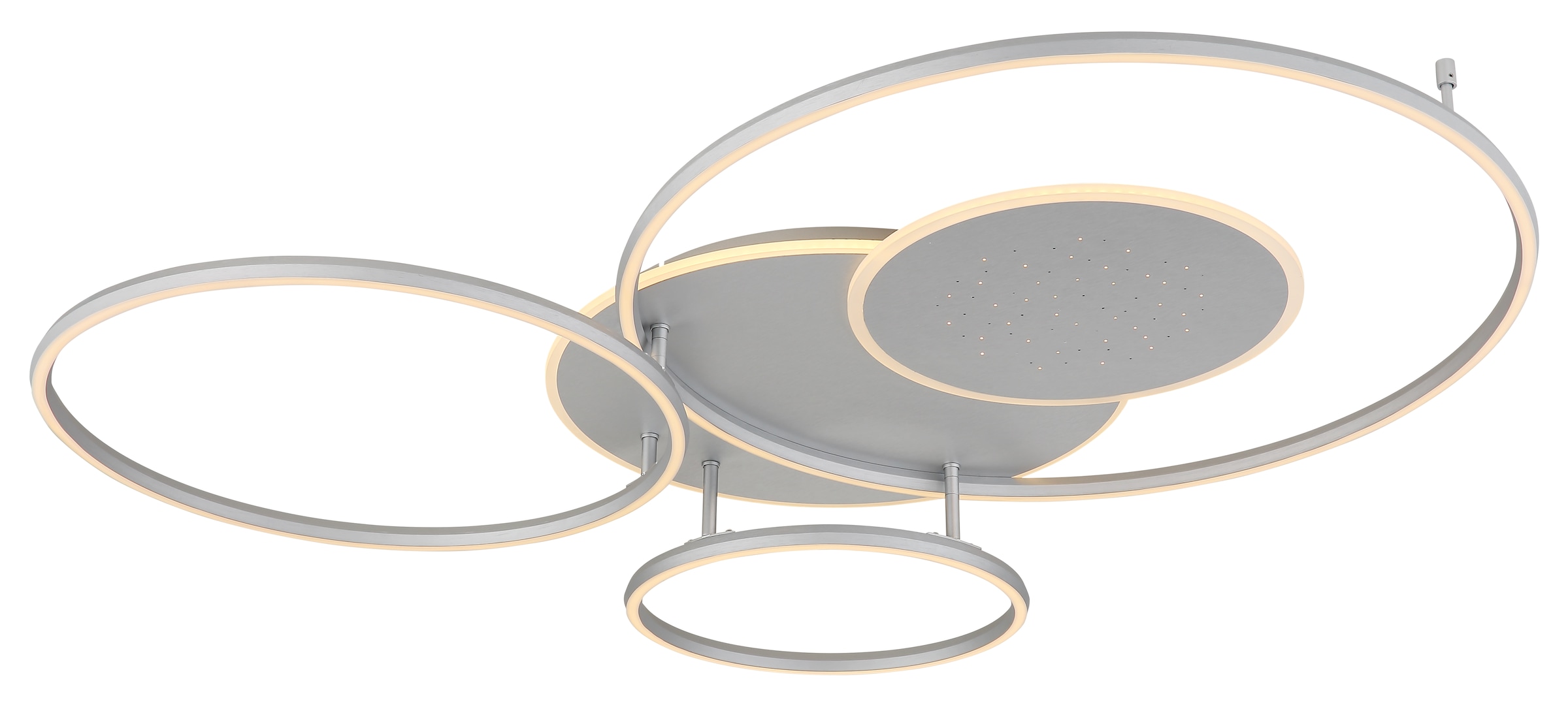 GLOBO LIGHTING Deckenleuchte »JOHNSON« LED-Modul 1 Stk. Smarte LED-Deckenleuchte, dimmbar, Fernbedienung, flexibel