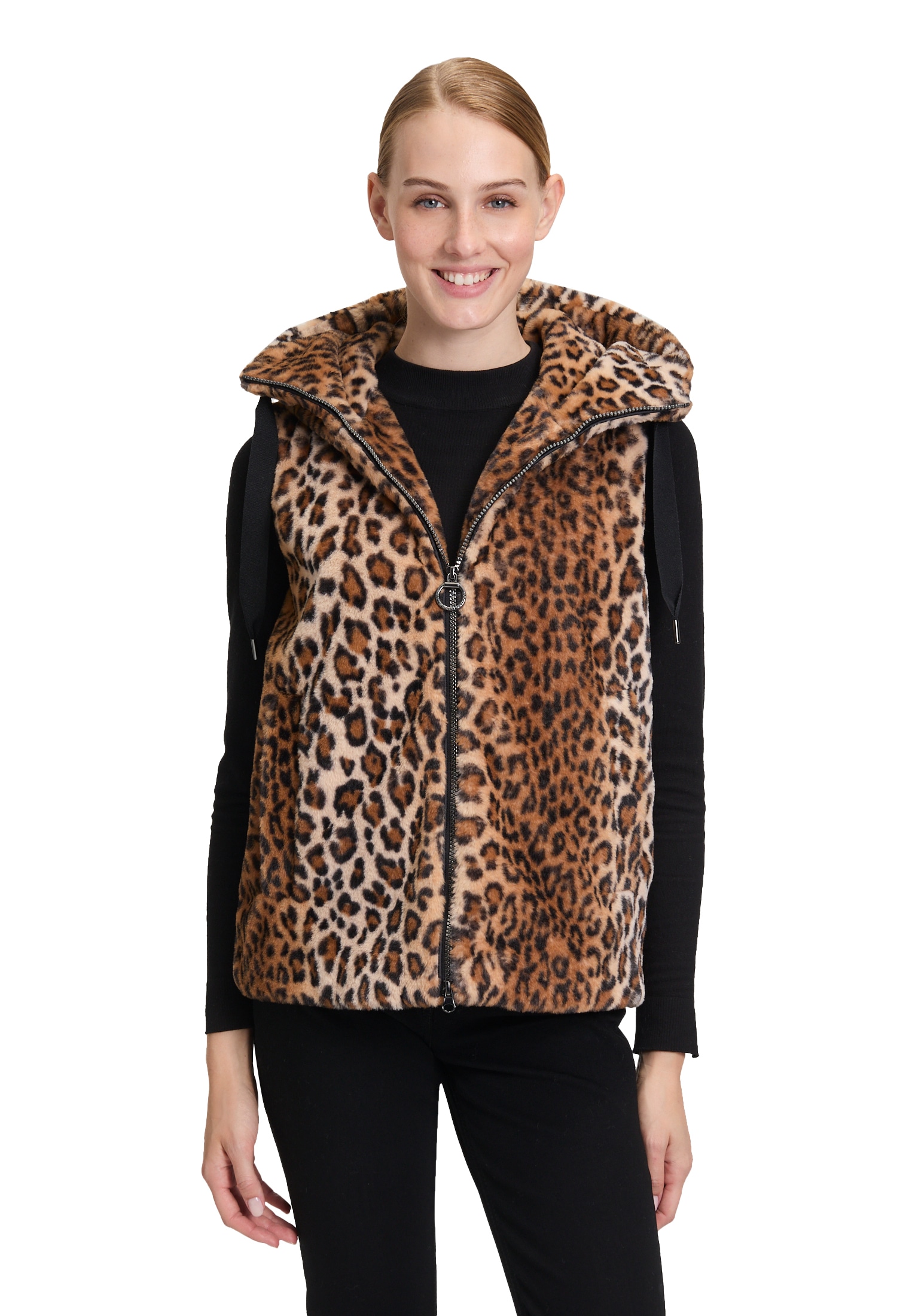 Betty Barclay Plüschweste "Damen mit Kapuze" günstig online kaufen