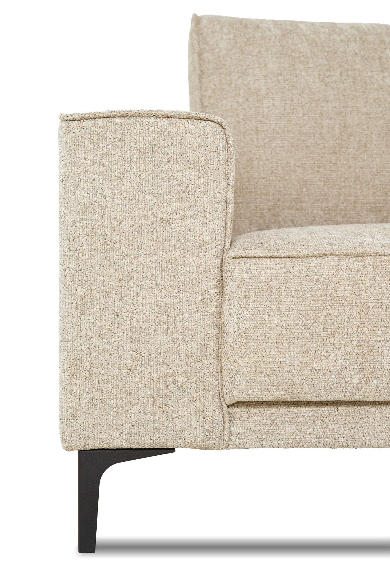 OTTO home Ecksofa »OLAND L-Form, B: 289 cm, Skandi-Design, Chenille-Bezug« Struktur, Flachgewebe, Luxus-Microfaser, Boucle