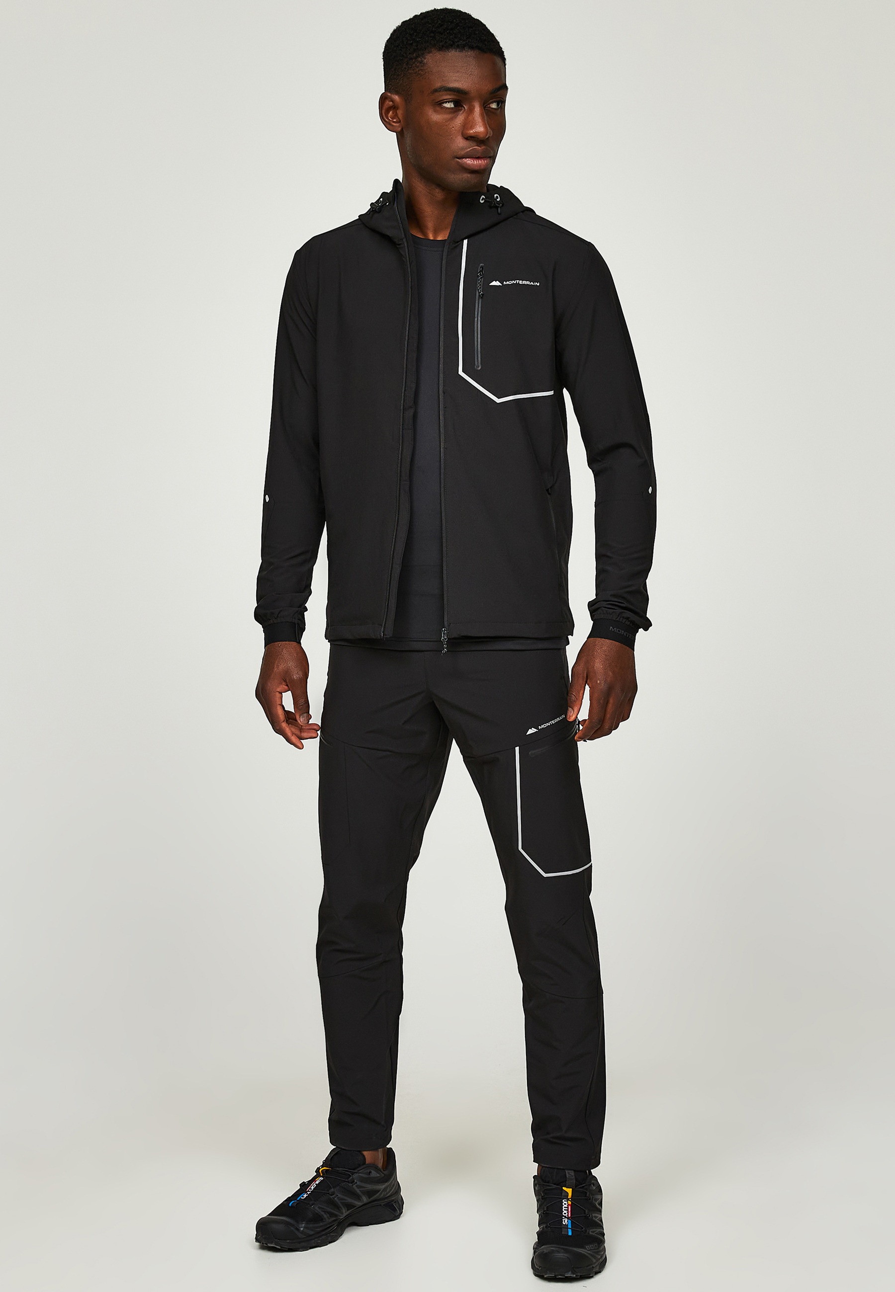Monterrain Outdoorjacke »Monterrain RAMBLE 3.0 WOVEN HOODY« 1 Stk. tlg. mit Kapuze