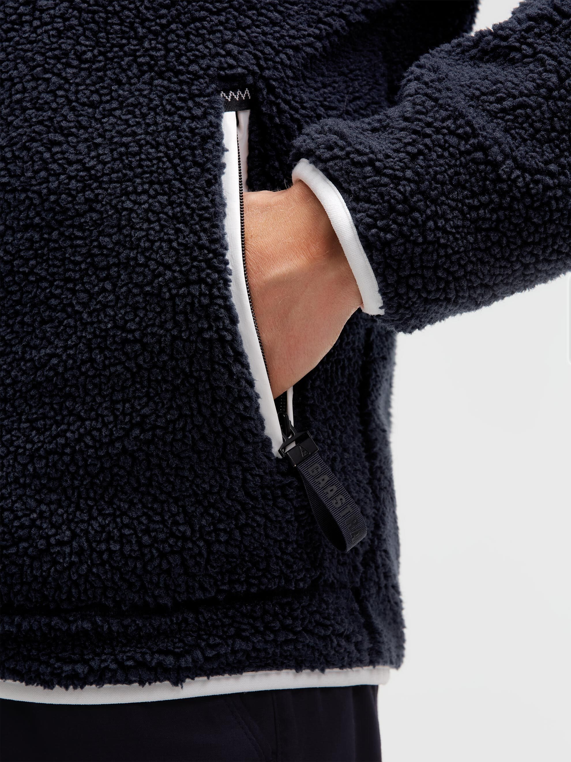 Gaastra Fleecejacke ohne Kapuze mit Reißverschluss an den Einschubtaschen