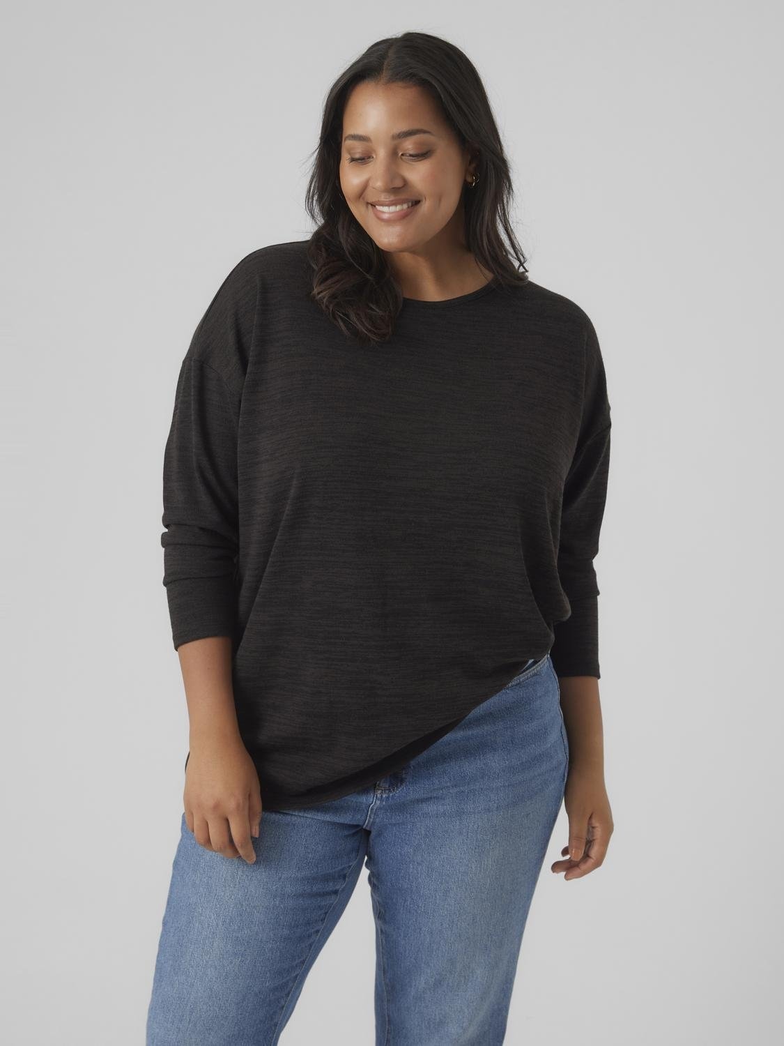 Vero Moda Curve Langarmshirt "VMCKATIE LS LONG TOP JRS NOOS CUR"