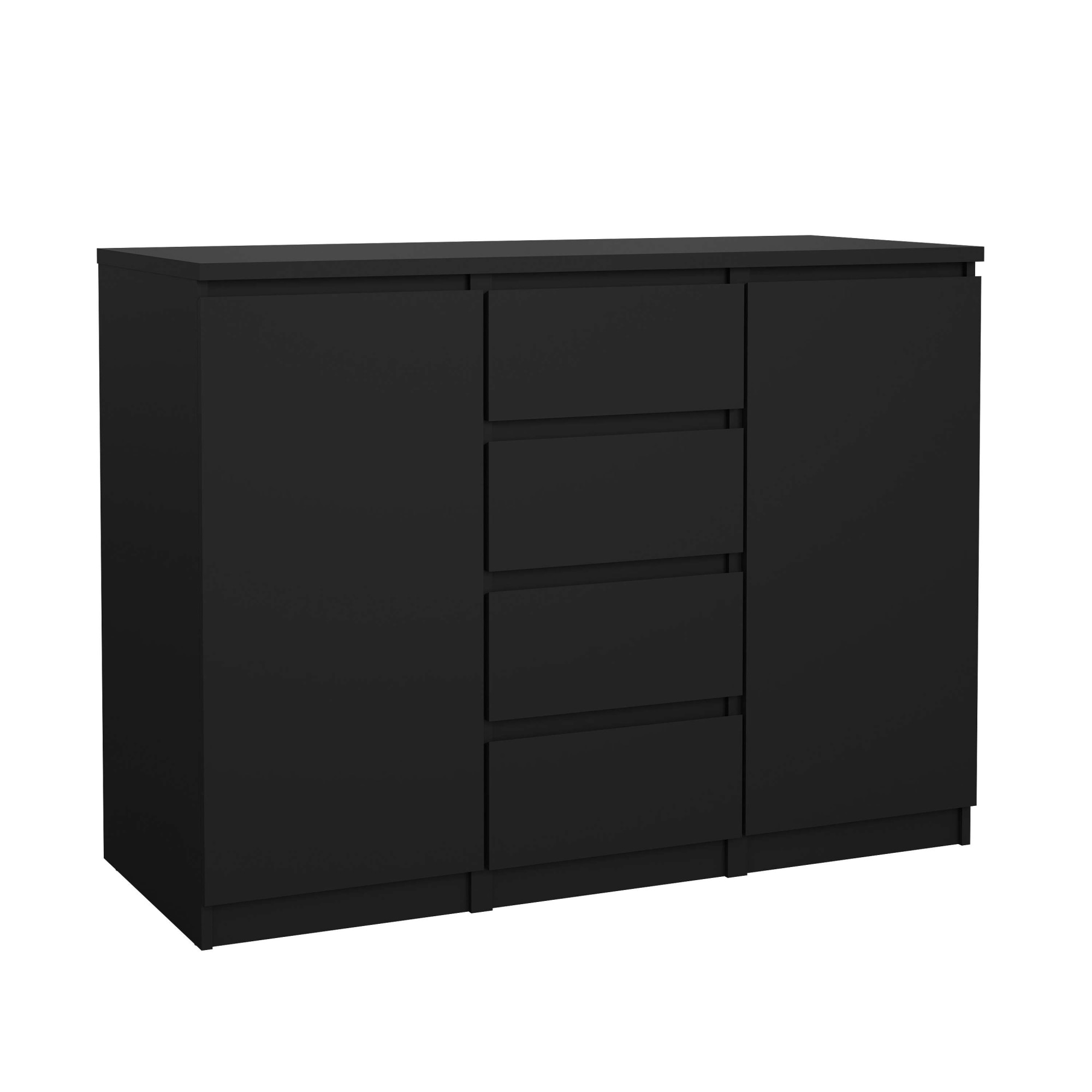 Home affaire Kommode "Naia, Sideboard, 4 Schubladen, 2 Türen, Aufbewahrung, grifflose Front" Mit Einlegeböden, modern, skandinavisches Design, in mehrere Farben